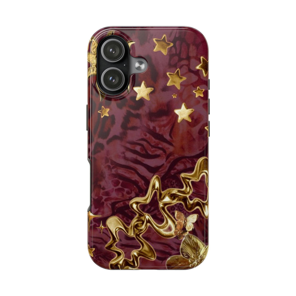 PLUM WHIMSY STARS PHONE CASE