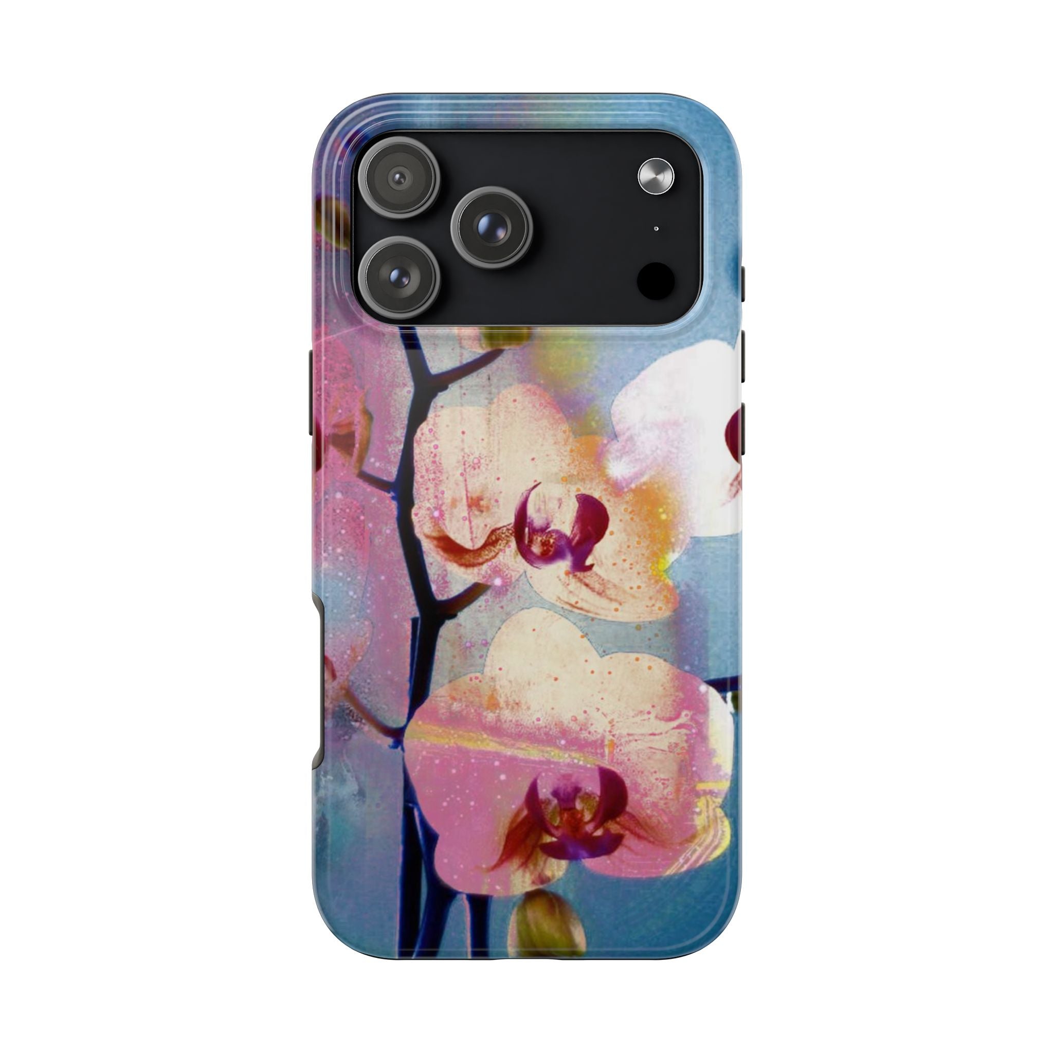 BLUE BLUSH FLORAL PHONE CASE