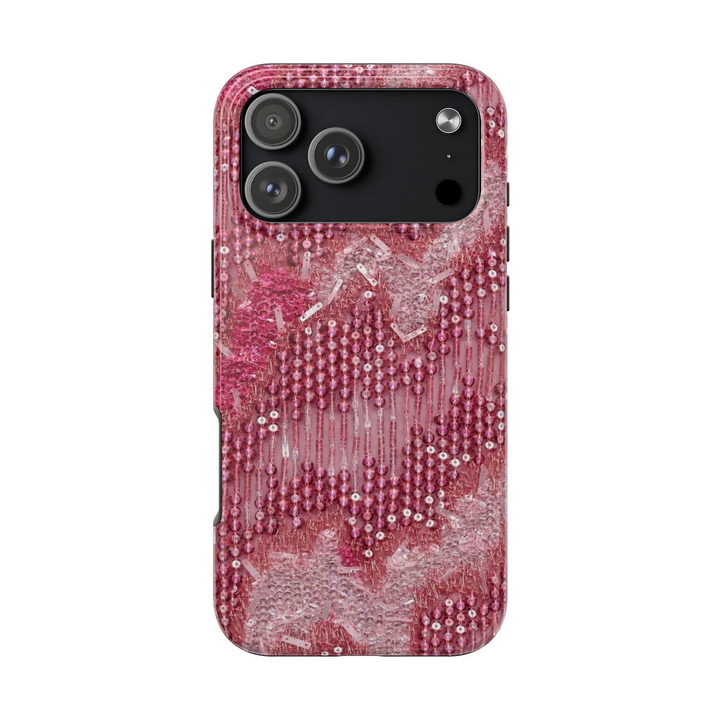 BLUSH PINK EMBELLISHED PHONE CASE