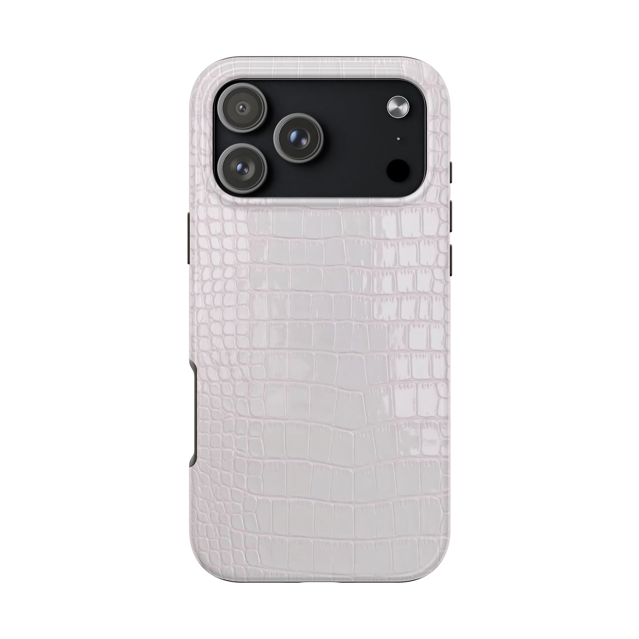 WHITE CROC PHONE CASE
