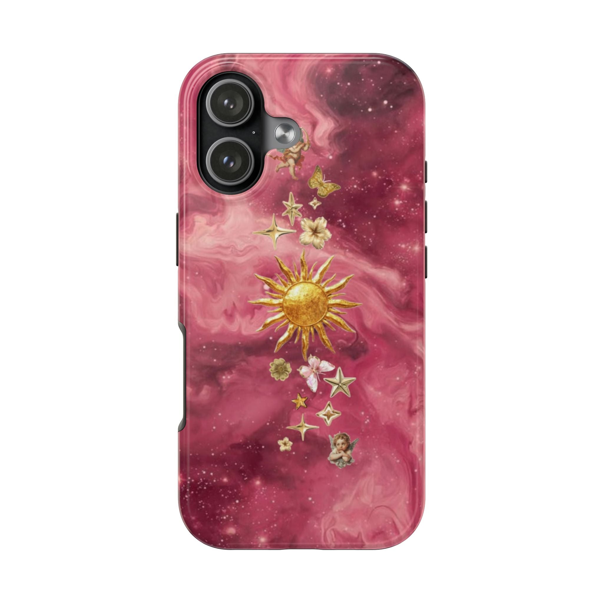 MAGENTA GOLD SUN PHONE CASE