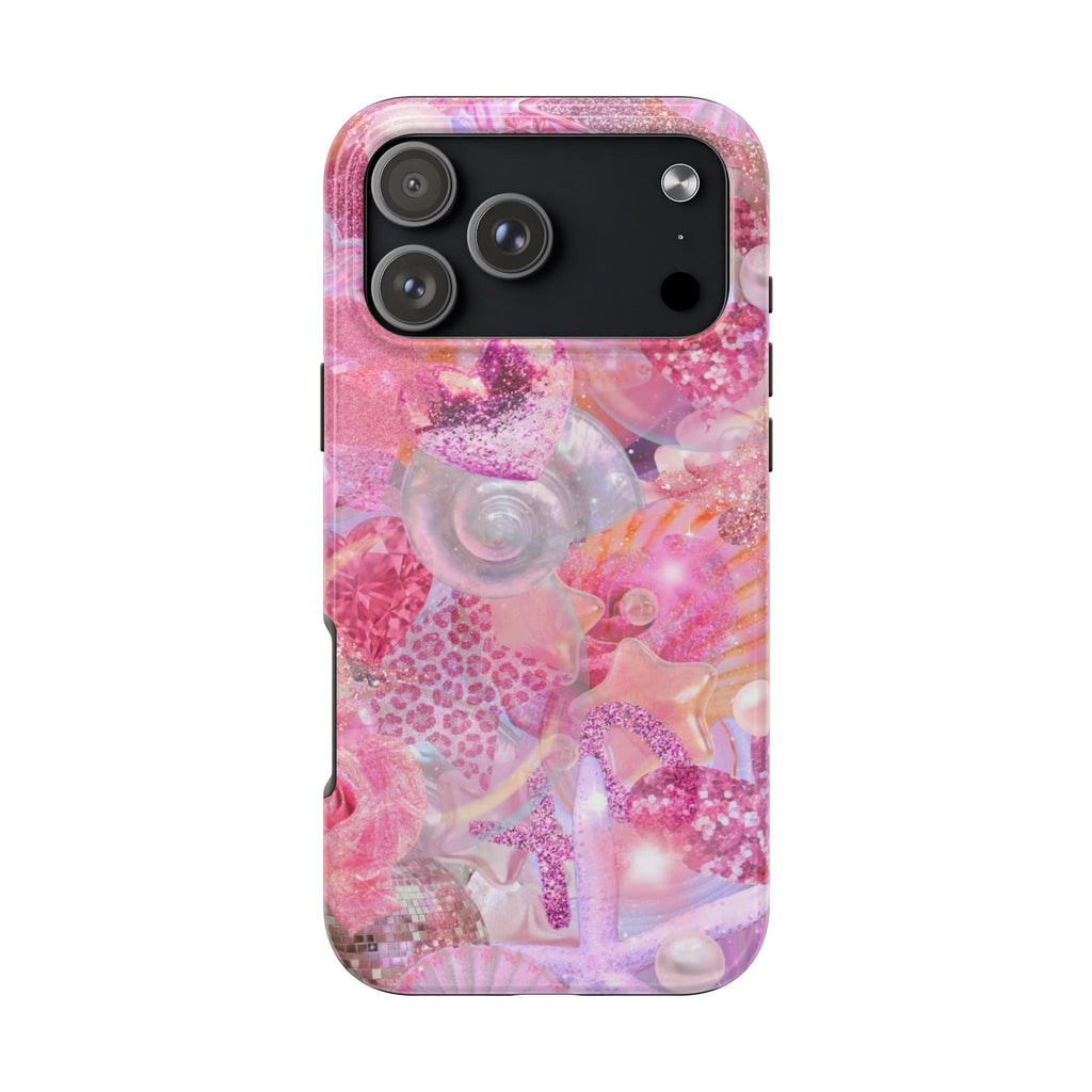 FUCHSIA PINK WHIMSY SHELLS PHONE CASE