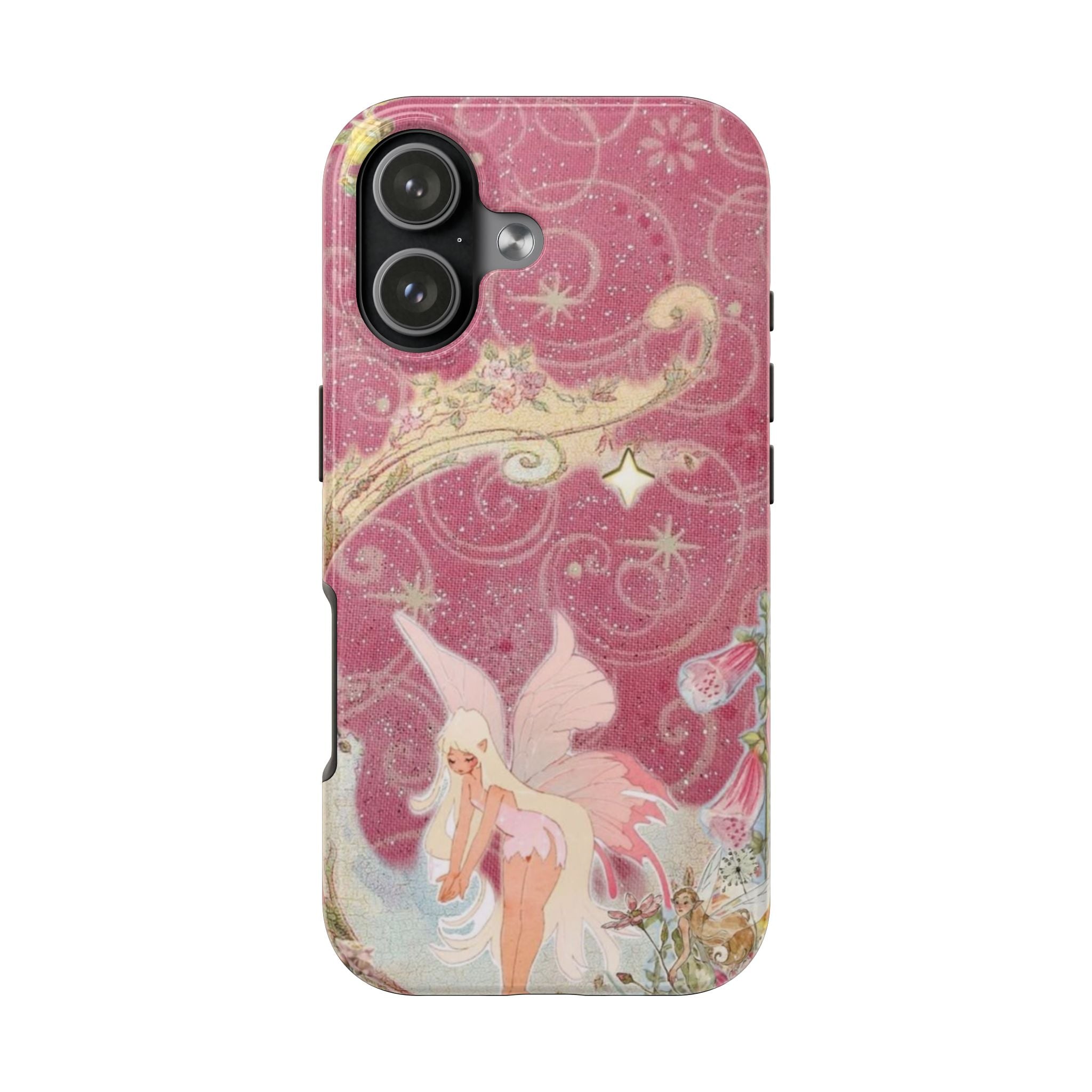 PINK WHIMSY BLONDE FAIRY PHONE CASE
