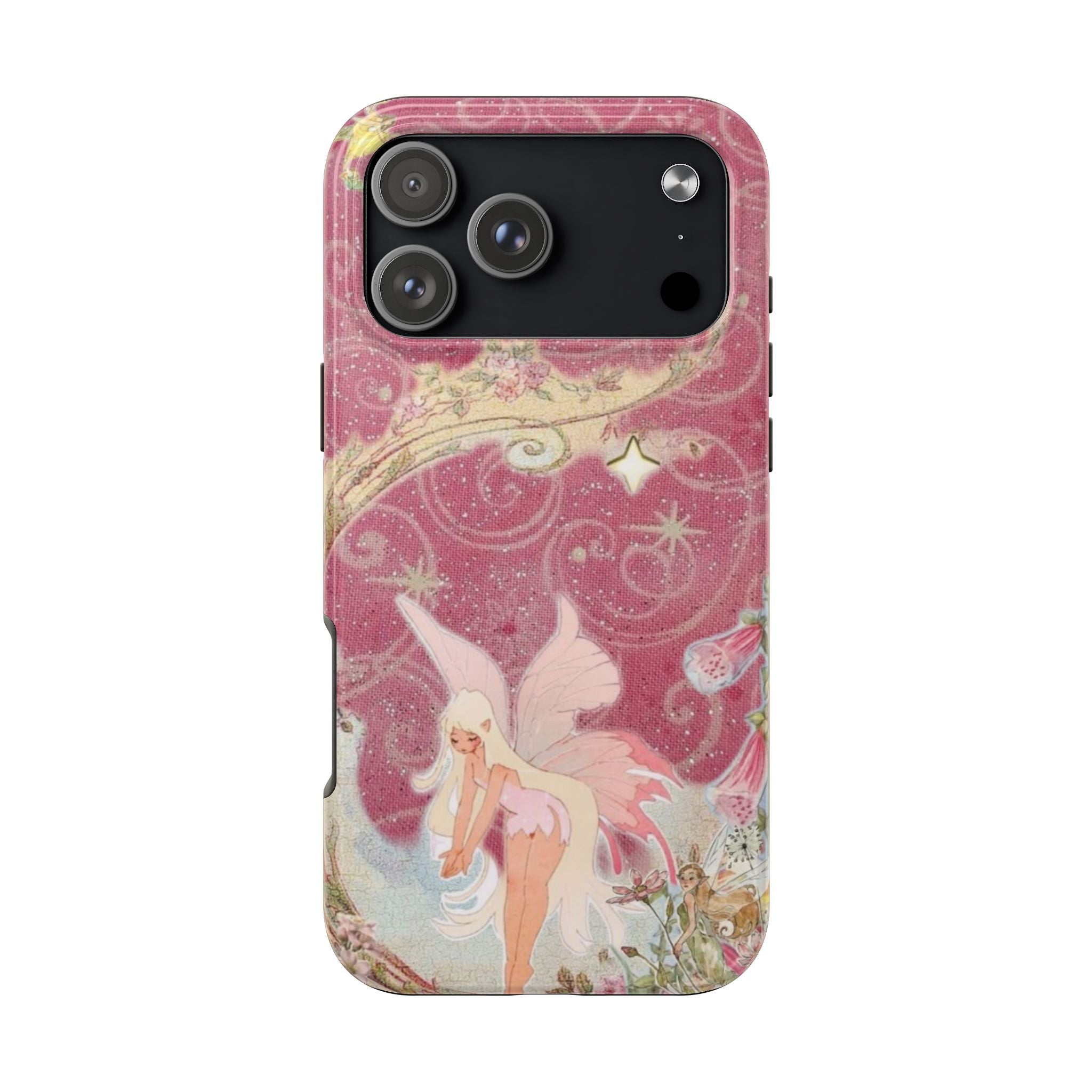 PINK WHIMSY BLONDE FAIRY PHONE CASE