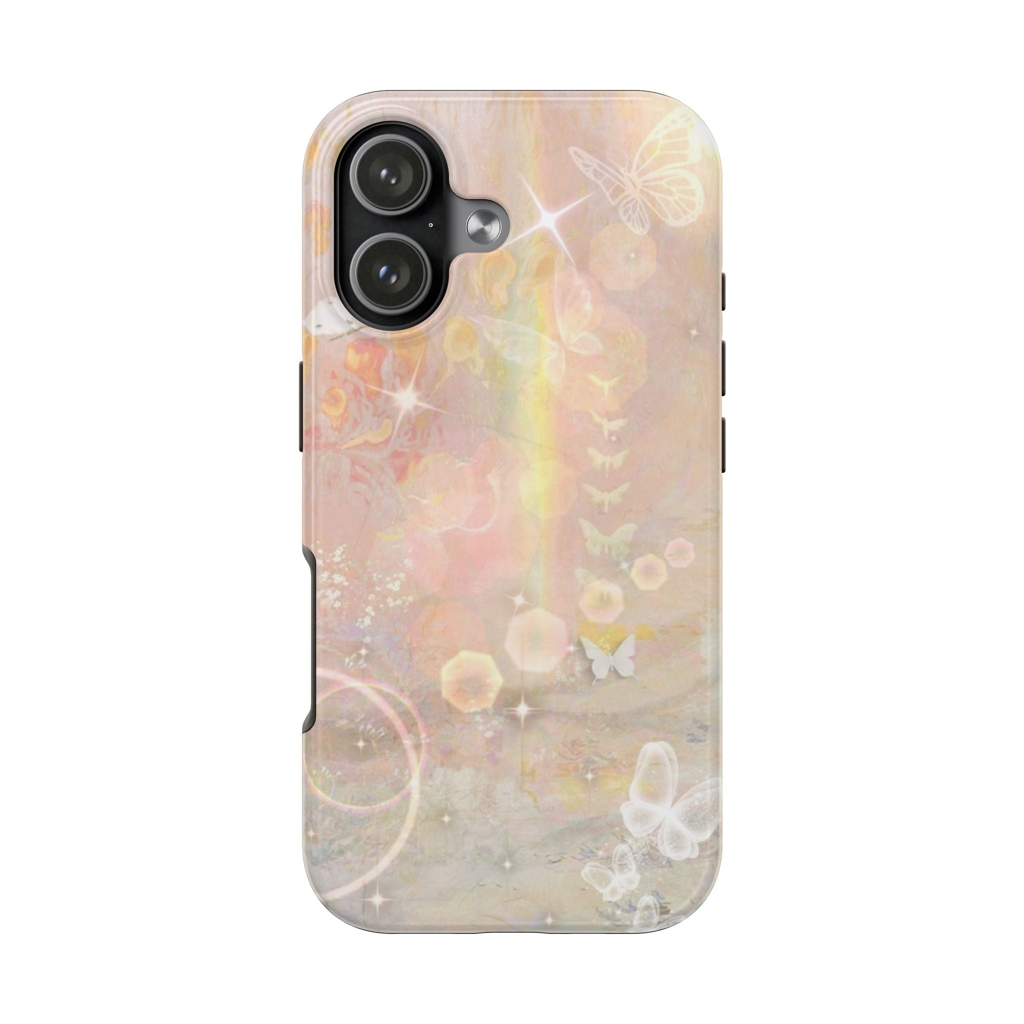 YELLOW WHIMSY BUTTERFLIES PHONE CASE