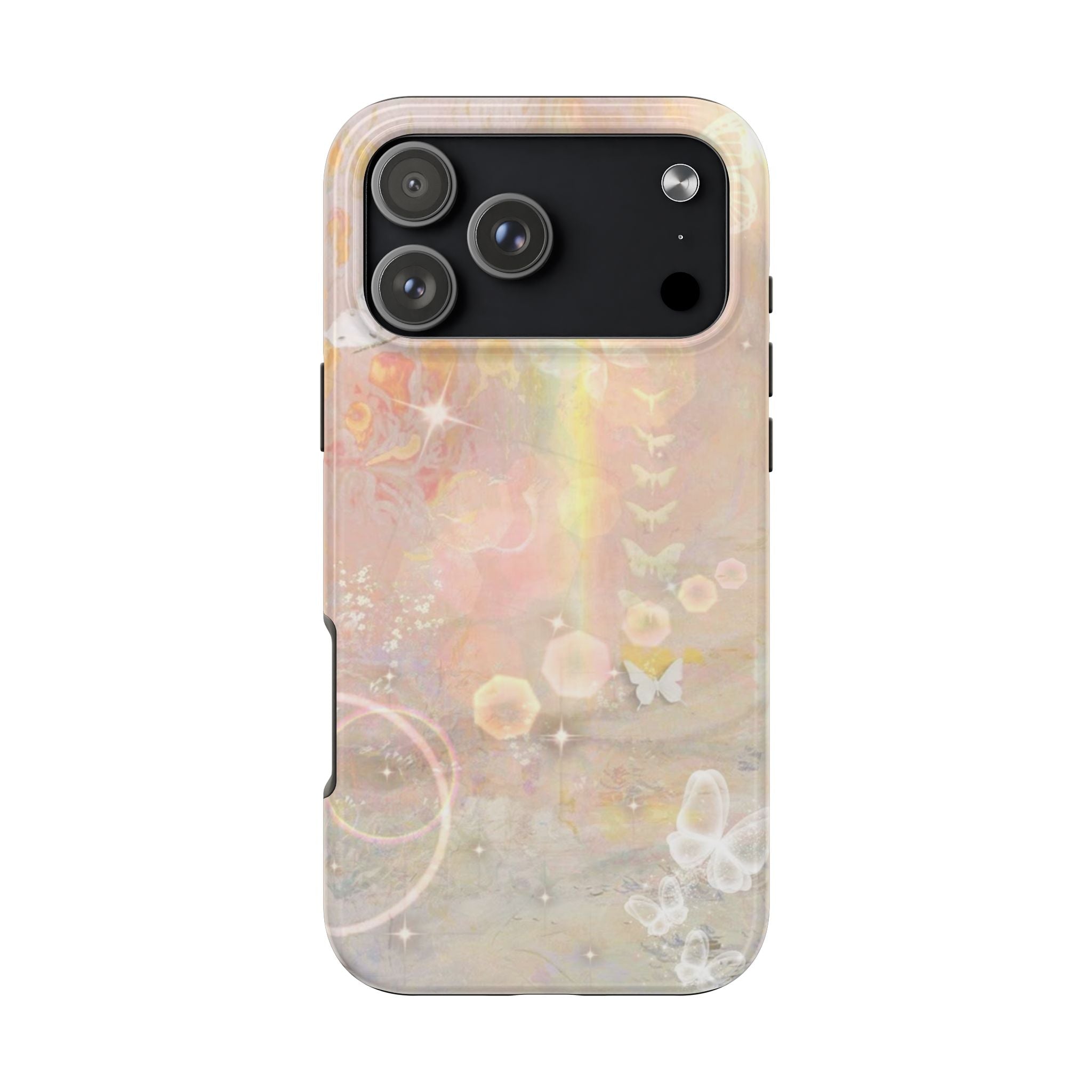 YELLOW WHIMSY BUTTERFLIES PHONE CASE