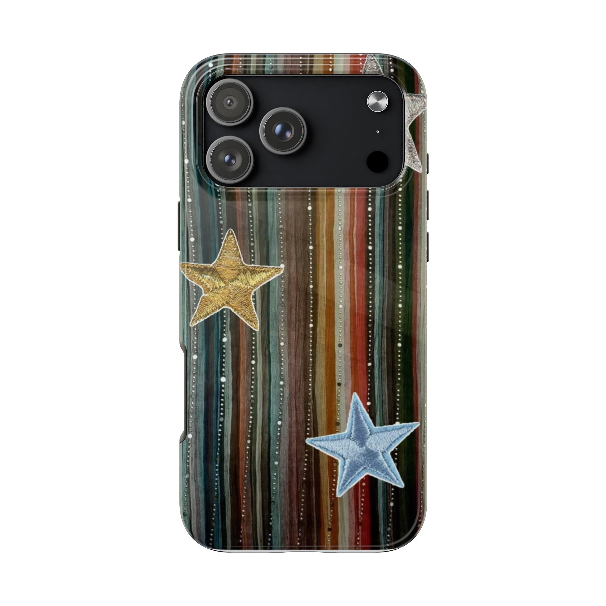 WHIMSY STRIPES & STARS PHONE CASE