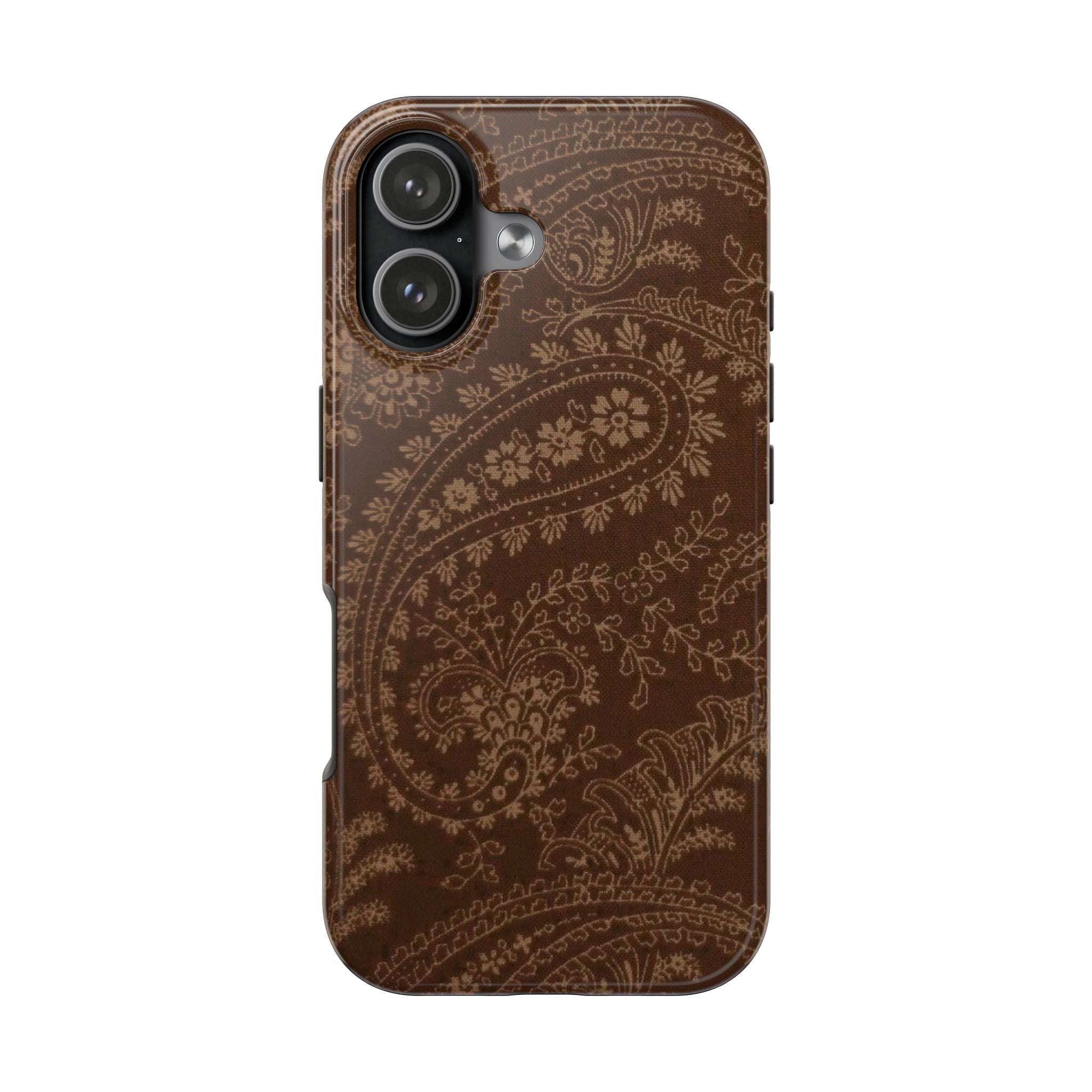 BROWN MINIMALIST BANDANA PHONE CASE