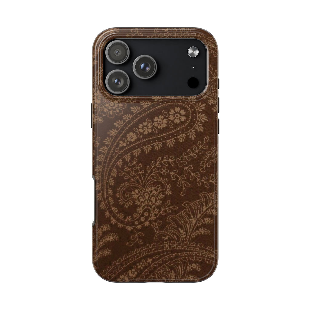 BROWN MINIMALIST BANDANA PHONE CASE