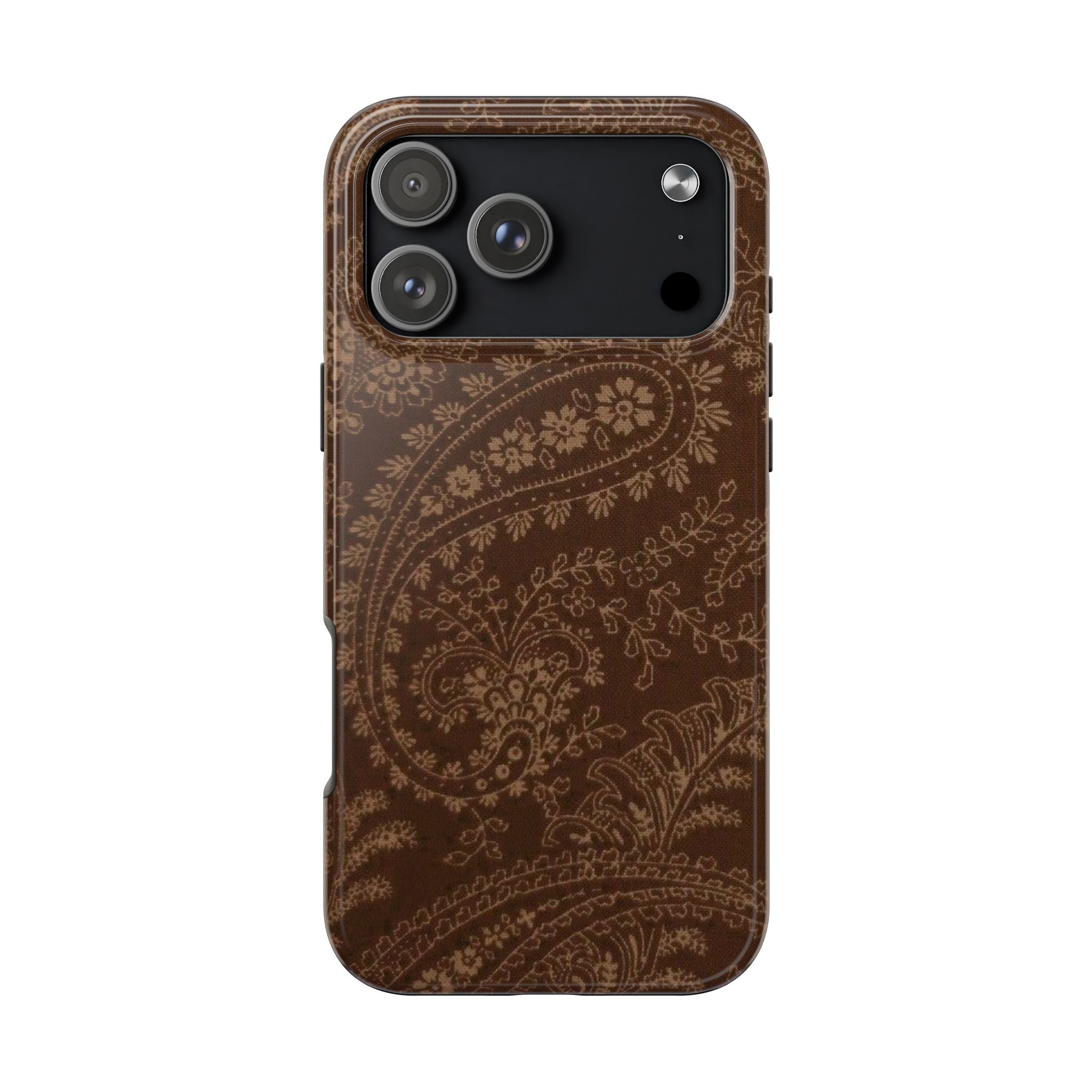 BROWN MINIMALIST BANDANA PHONE CASE