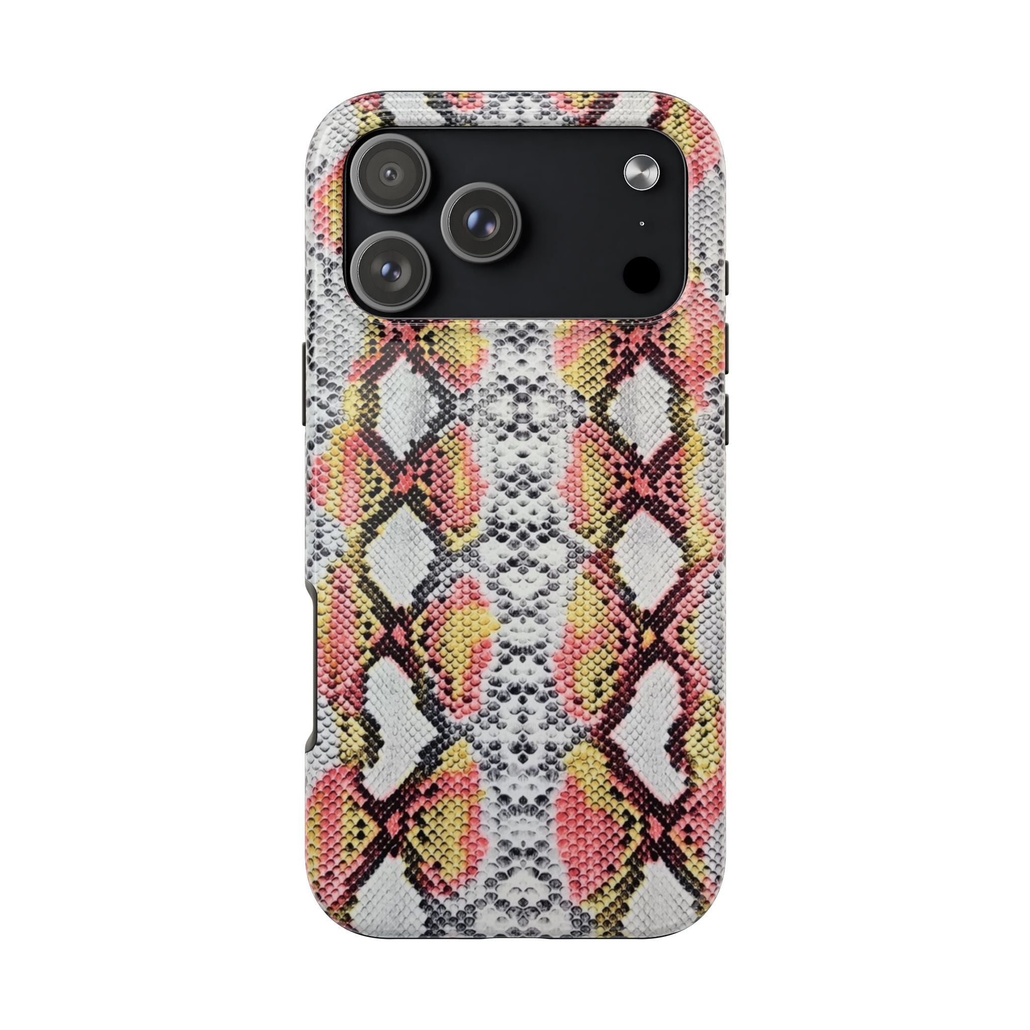 ORANGE PYTHON SNAKE PRINT PHONE CASE
