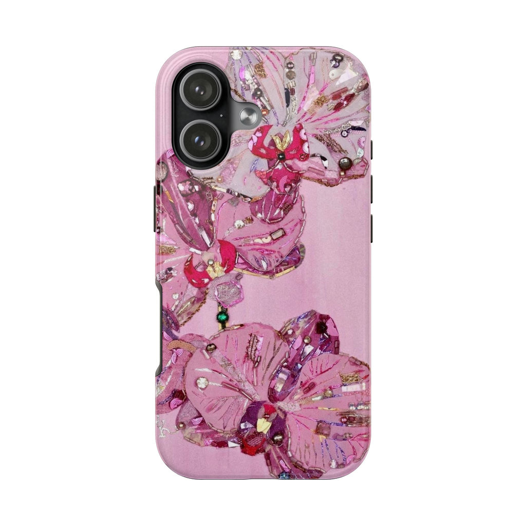 PINK EMBELLISHED BLOOM PHONE CASE