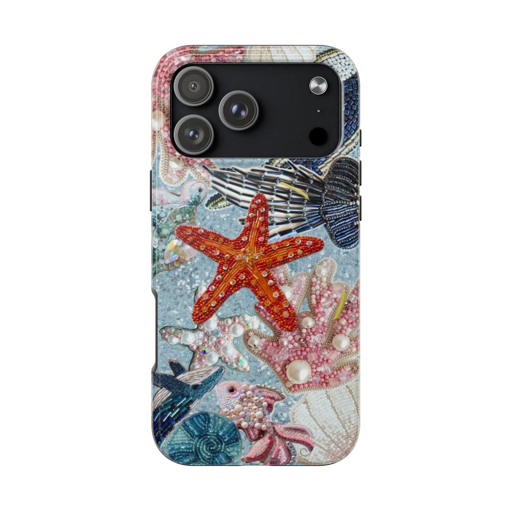 EMBELLISHED STARFISH PHONE CASE