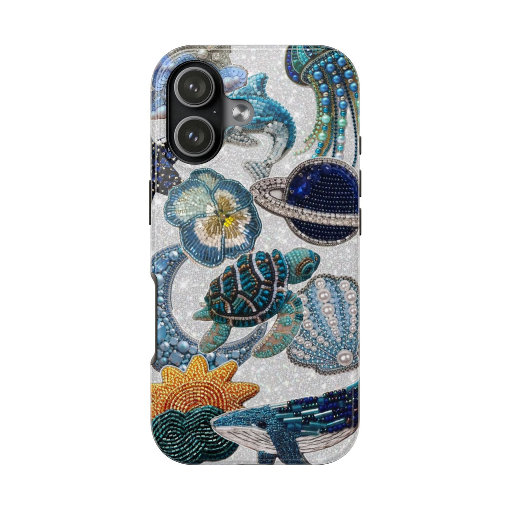 EMBELLISHED SEA LIFE PHONE CASE