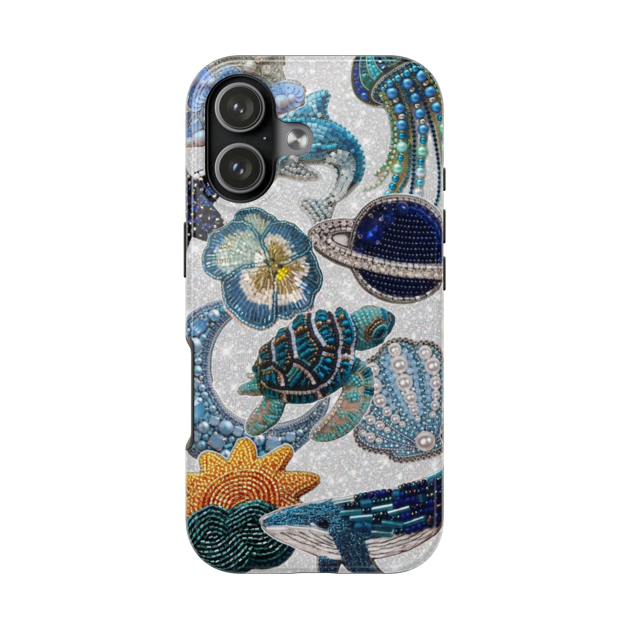 EMBELLISHED SEA LIFE PHONE CASE