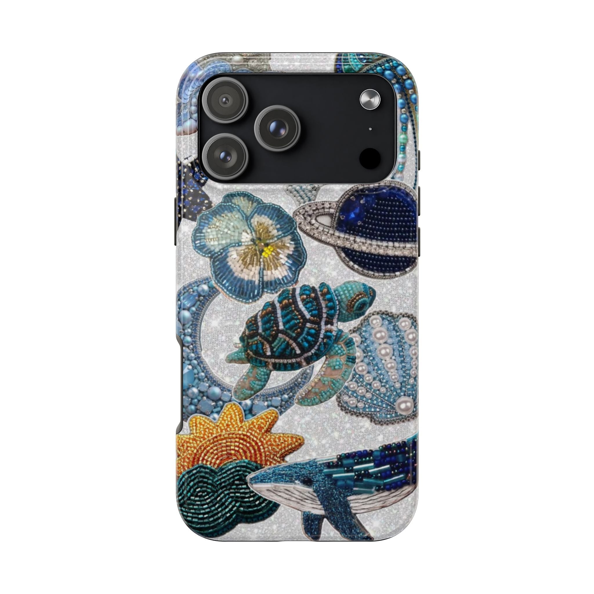 EMBELLISHED SEA LIFE PHONE CASE