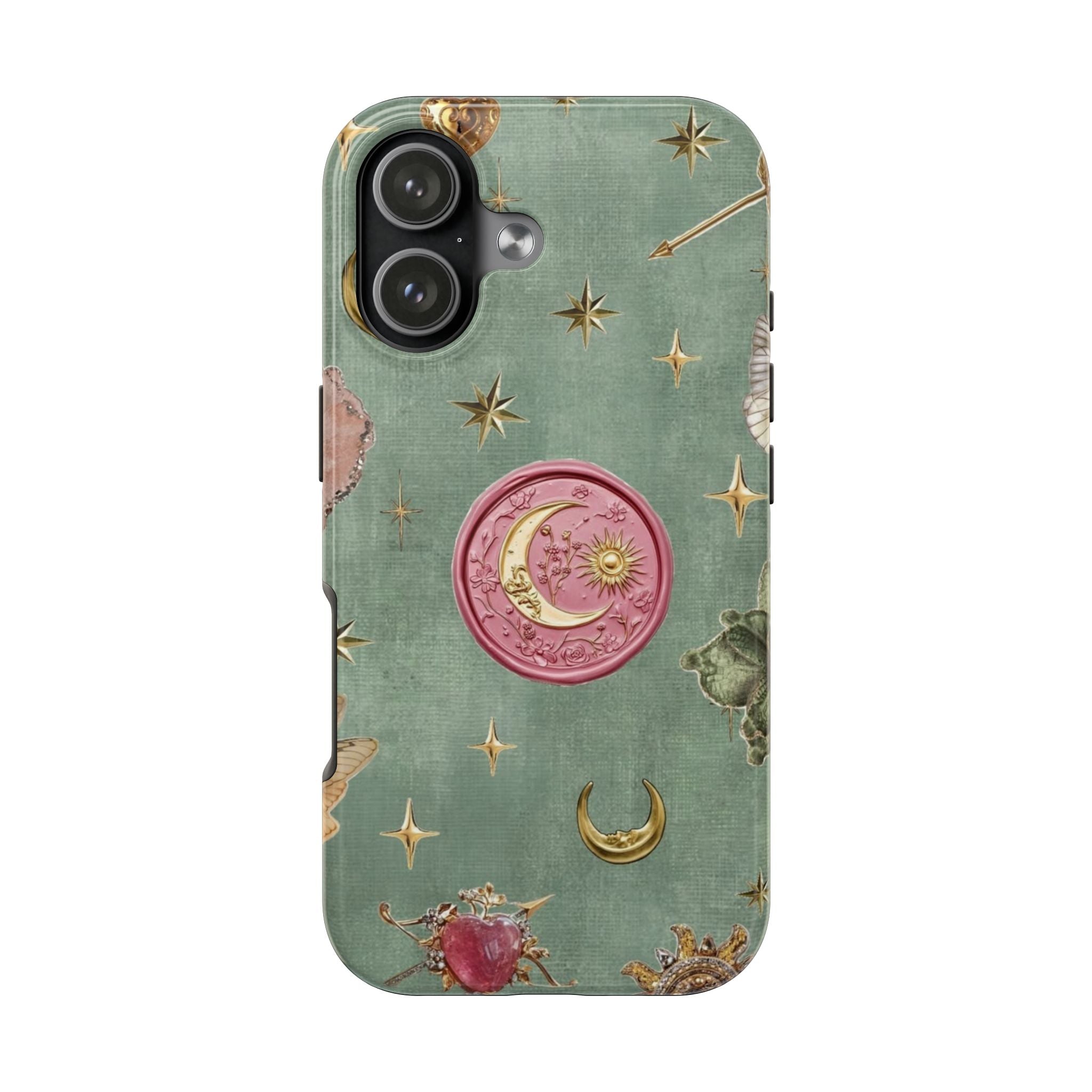 SAGE GREEN PRISM MOON PHONE CASE