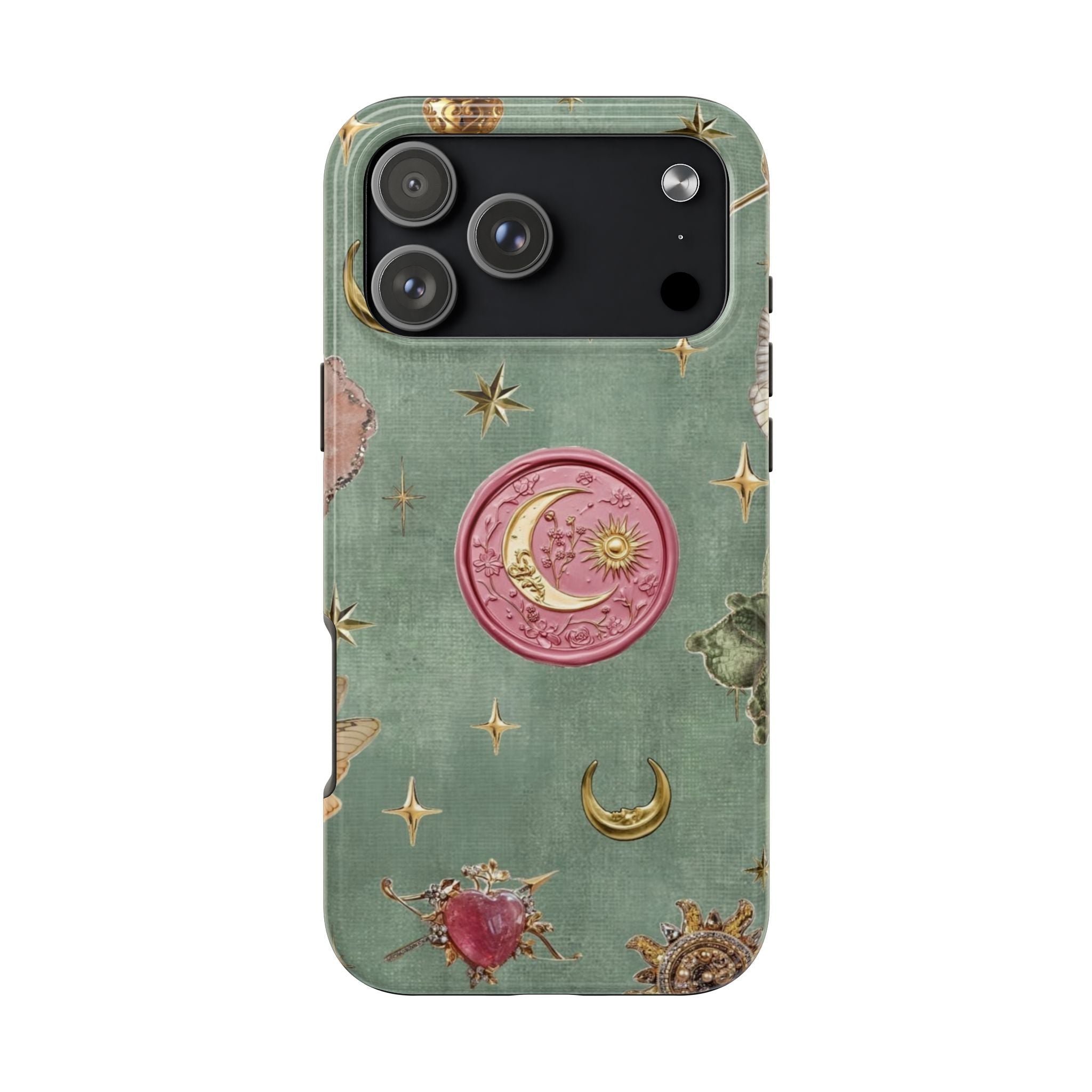 SAGE GREEN PRISM MOON PHONE CASE
