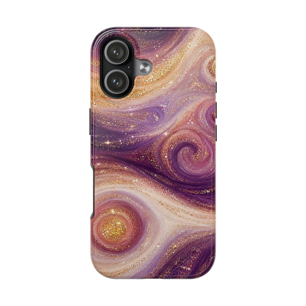VIOLET GOLD SWIRL PHONE CASE