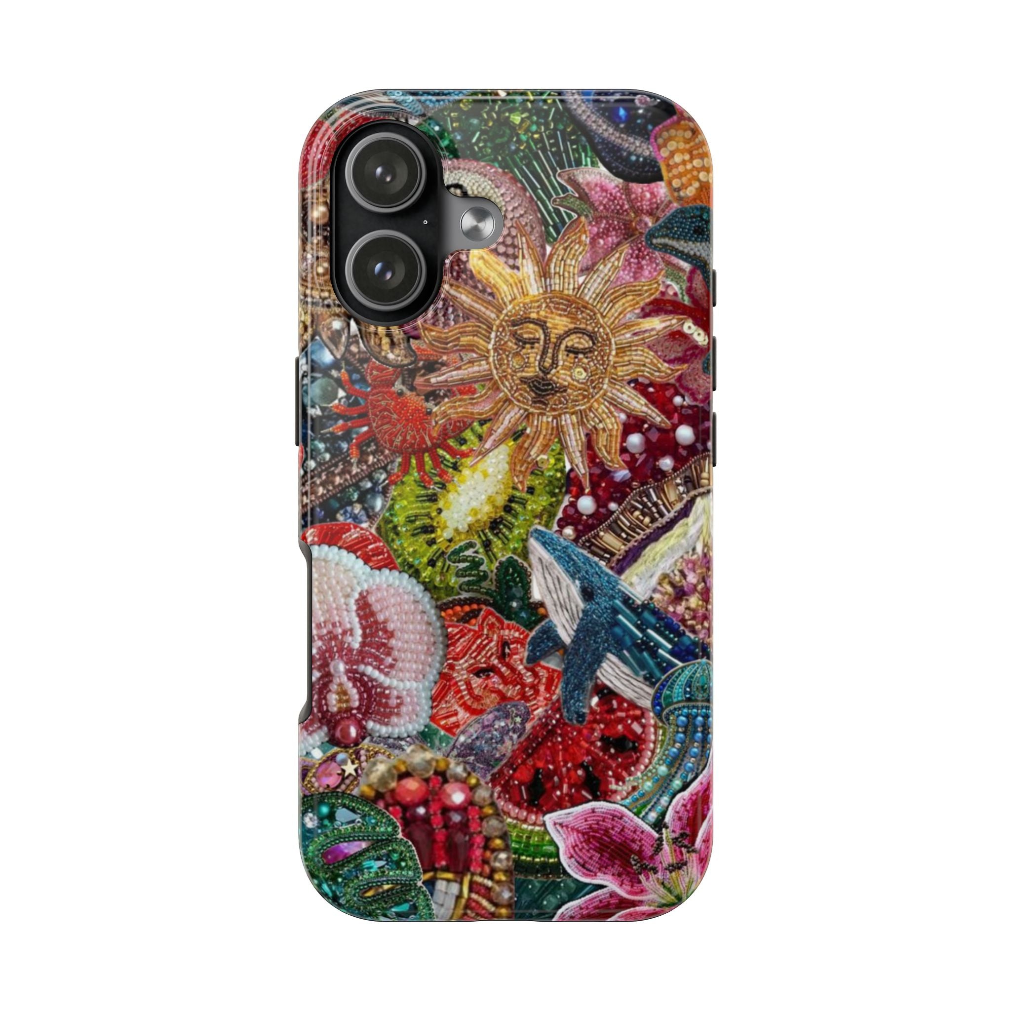 TEAL COQUETTE EMBELLISHMENTS PHONE CASE