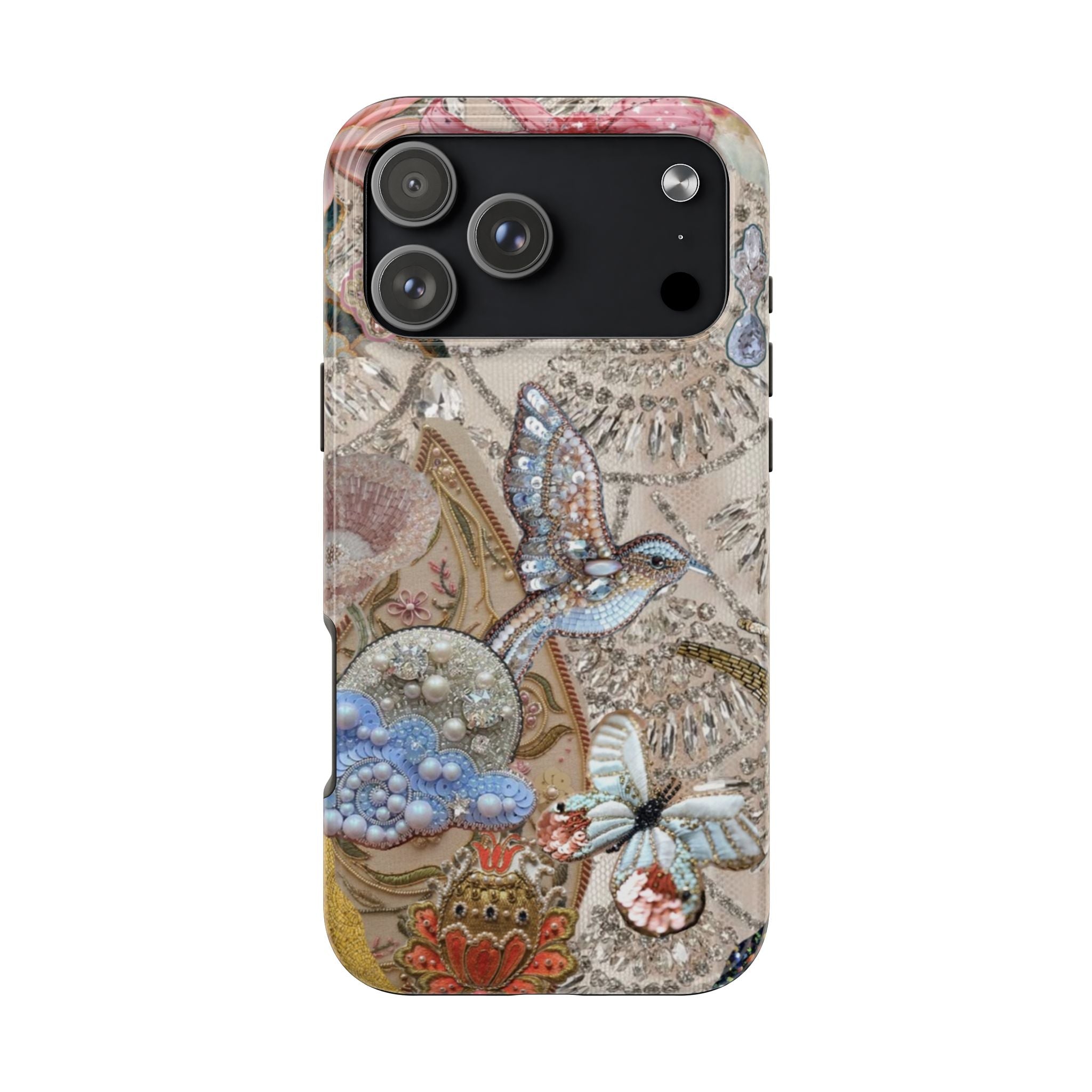 EMBELLISHED BIRD PHONE CASE