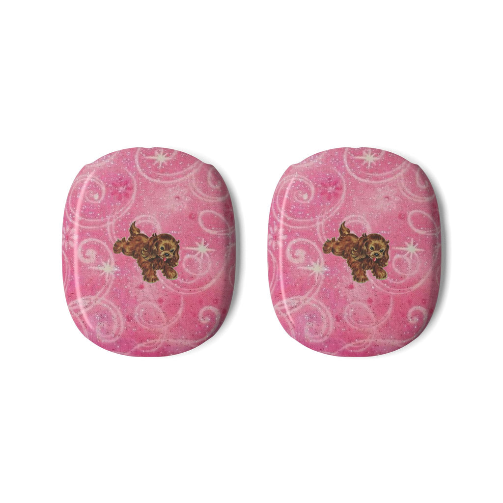 PINK WHIMSY GLOW PARK AVENUE PUPPY AIRPODS MAX CASE COVERS