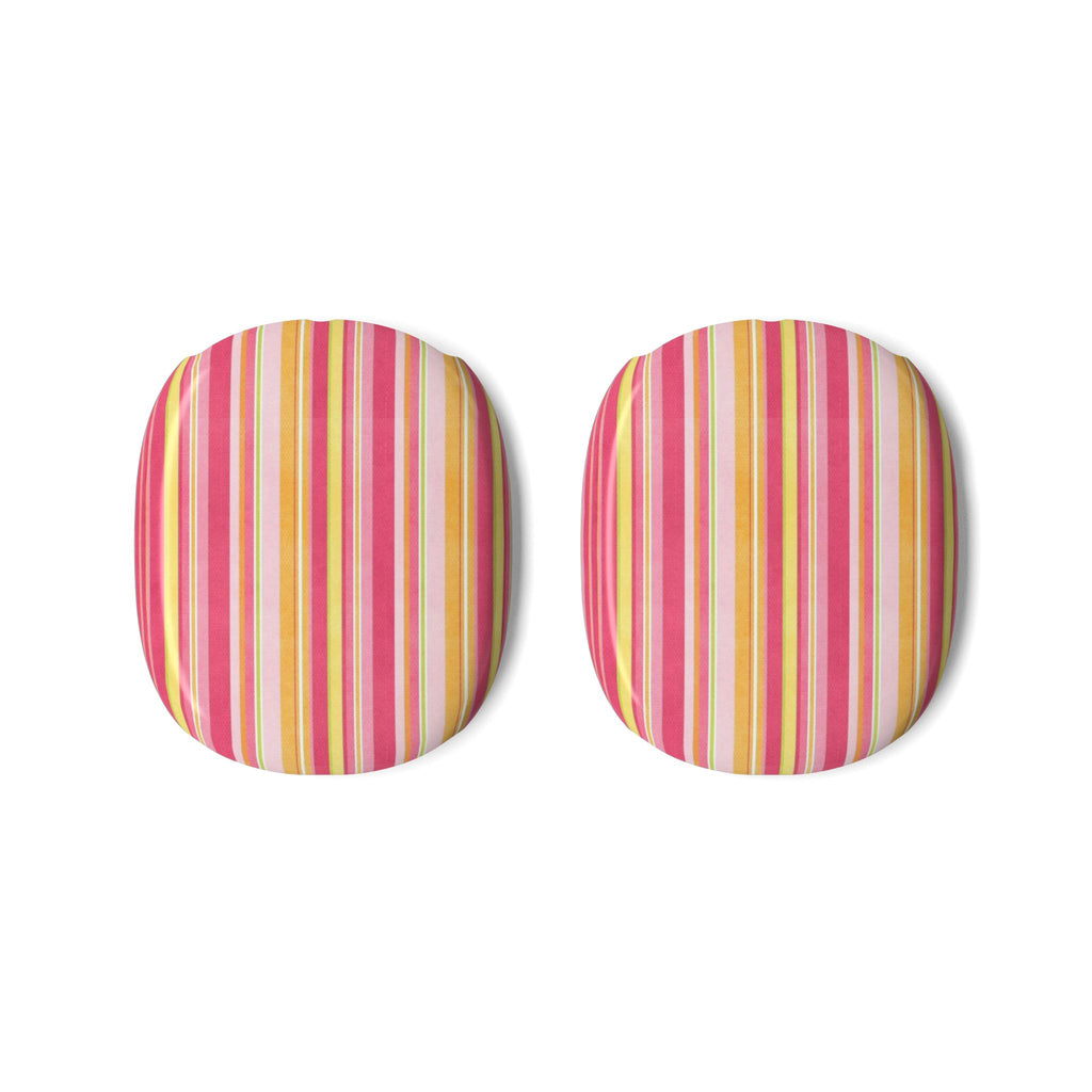 GRAPEFRUIT STRIPES AIRPODS MAX CASE COVERS