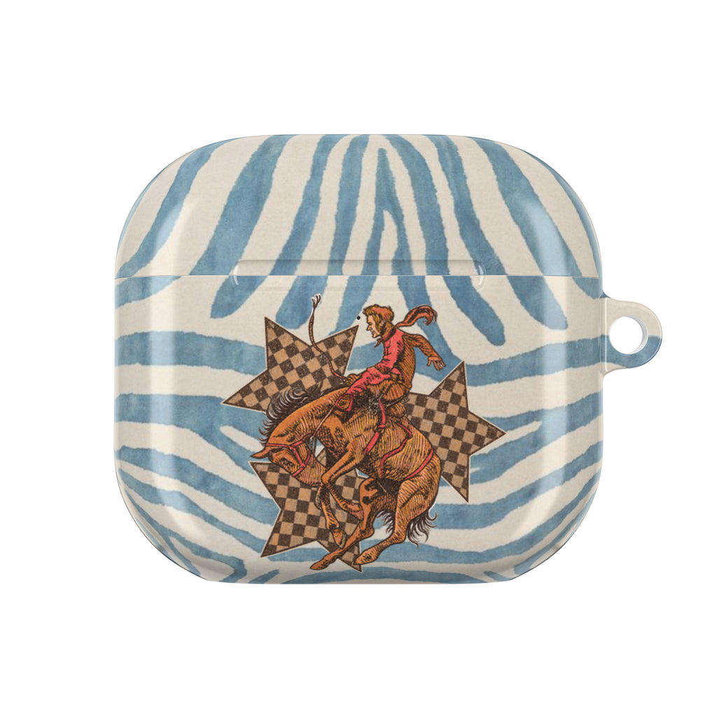 BLUE JEAN WESTERN RODEO COWBOY AIRPOD CASE