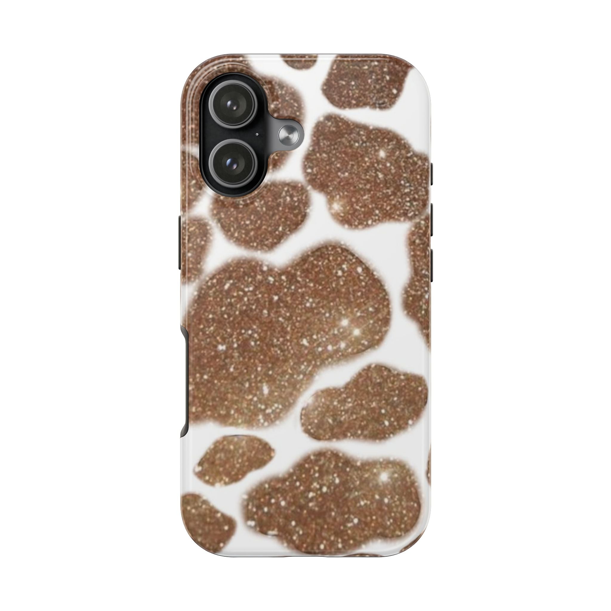 GLITTER COWHIDE PHONE CASE