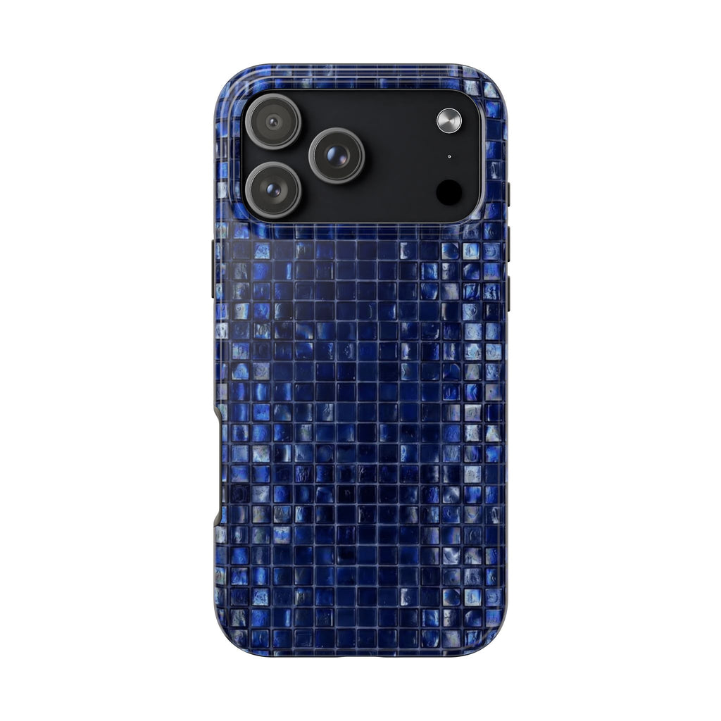 NAVY BLUE MOSAIC PHONE CASE