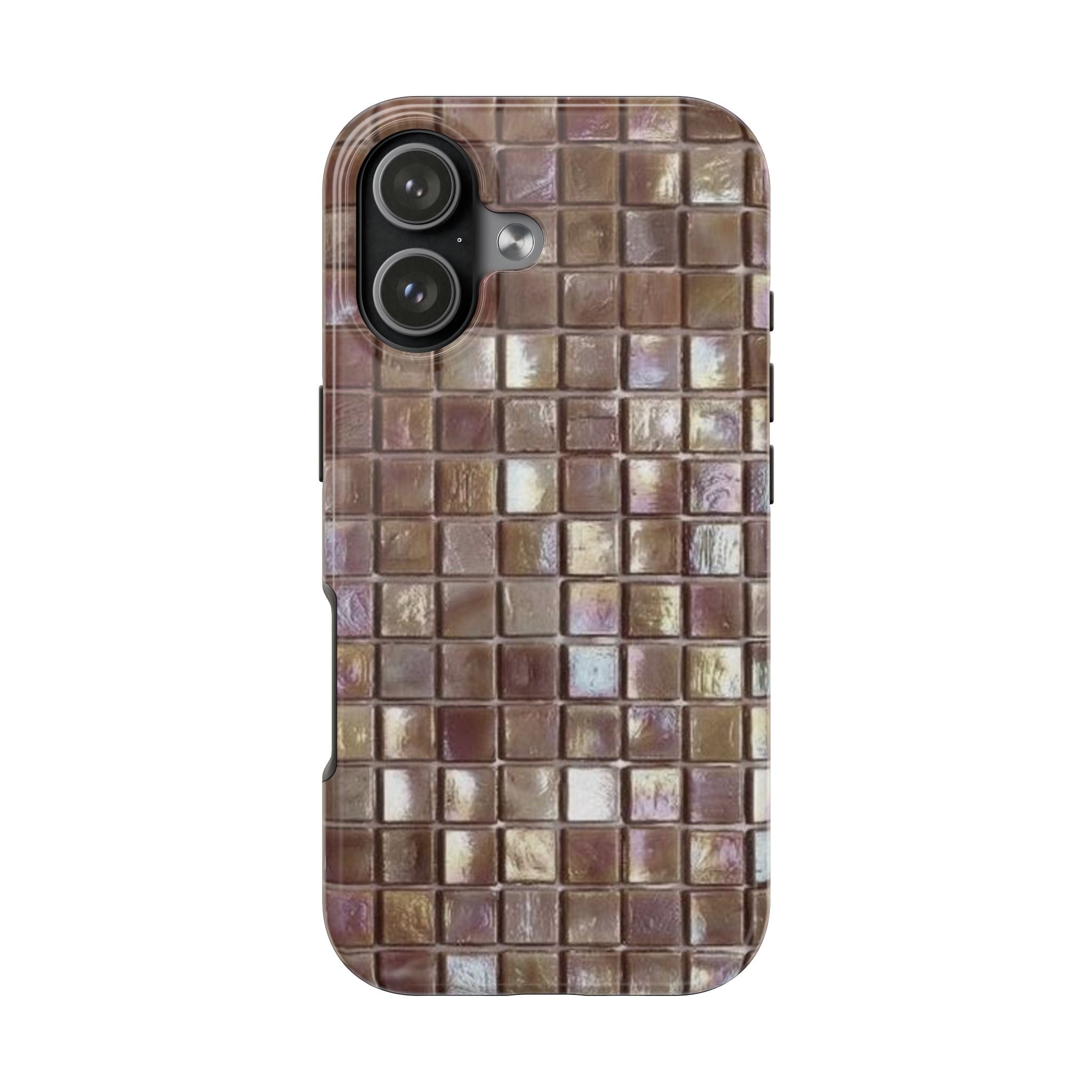 TAUPE MOSAIC PHONE CASE