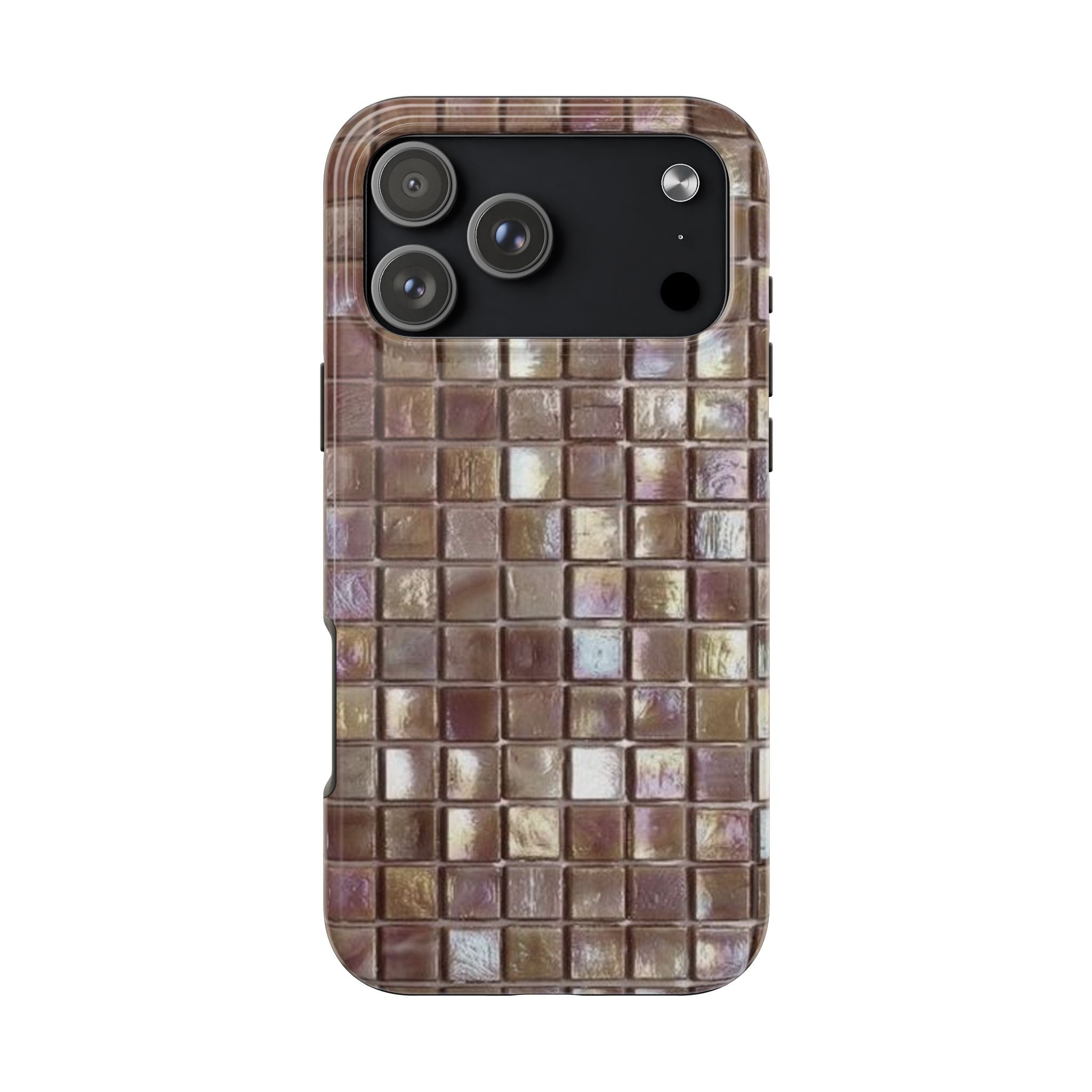 TAUPE MOSAIC PHONE CASE