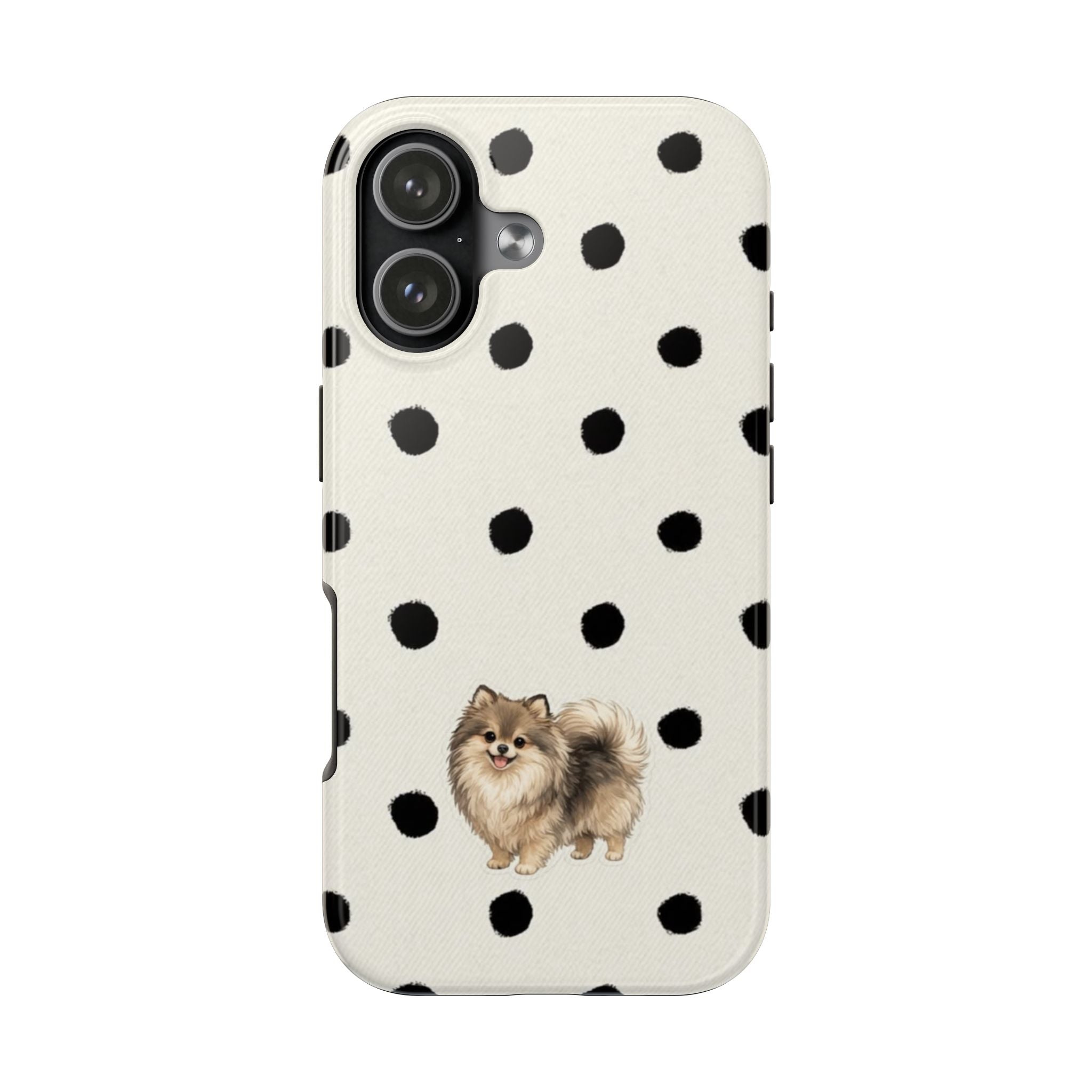 POMERANIAN POLKA DOTS PHONE CASE