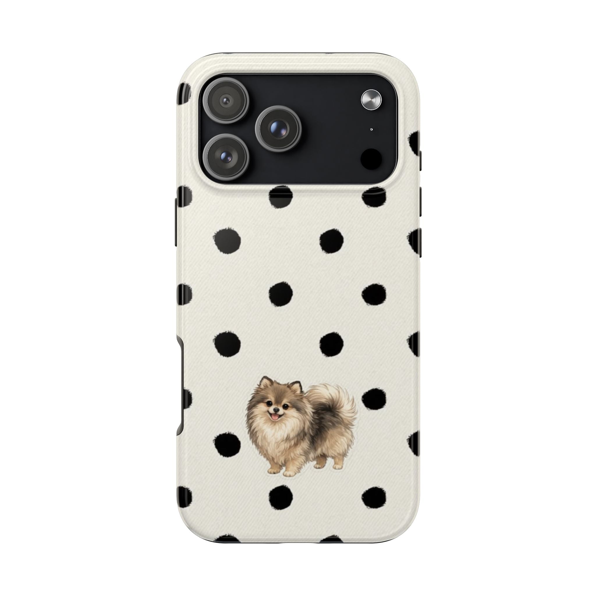 POMERANIAN POLKA DOTS PHONE CASE
