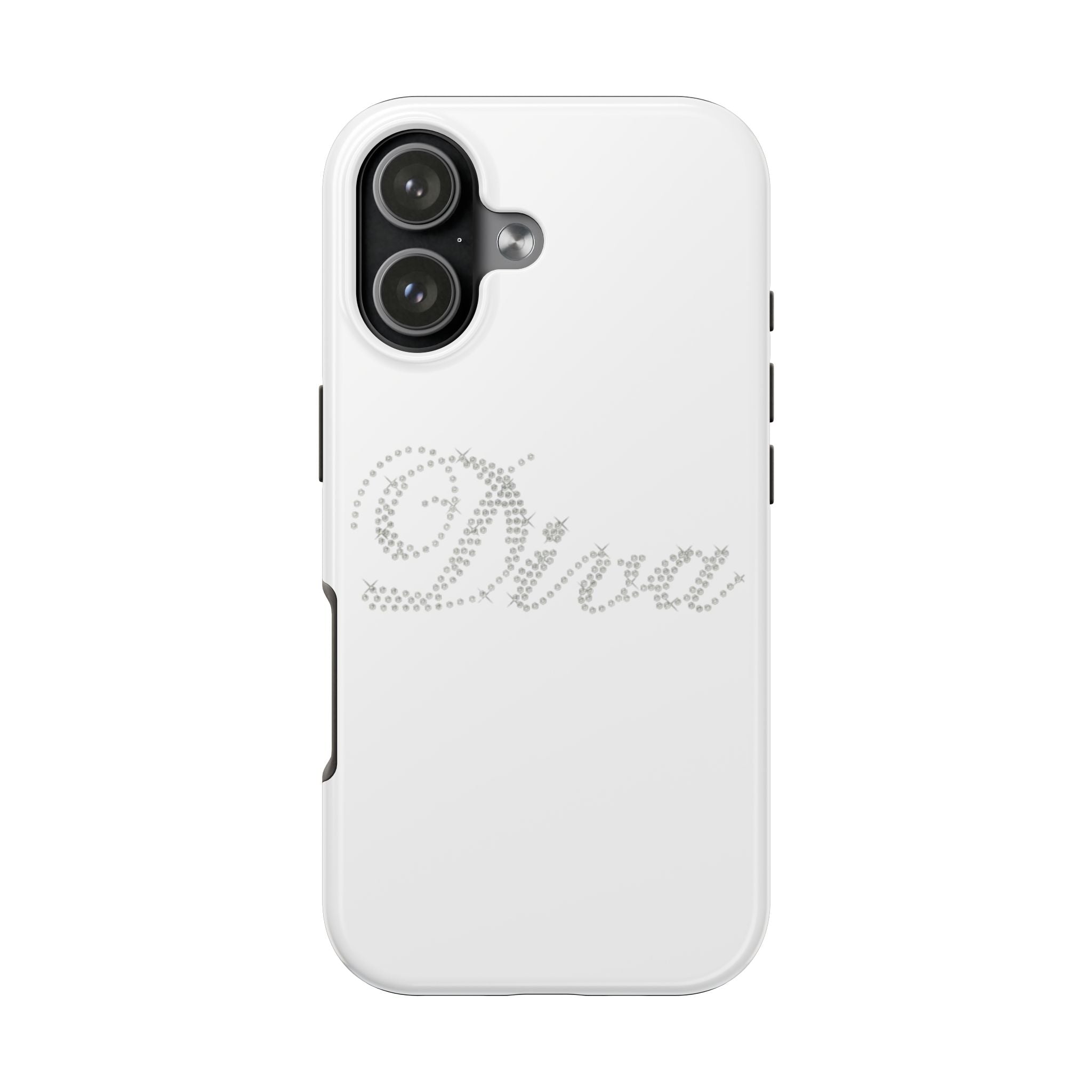 WHITE DIVA PHONE CASE