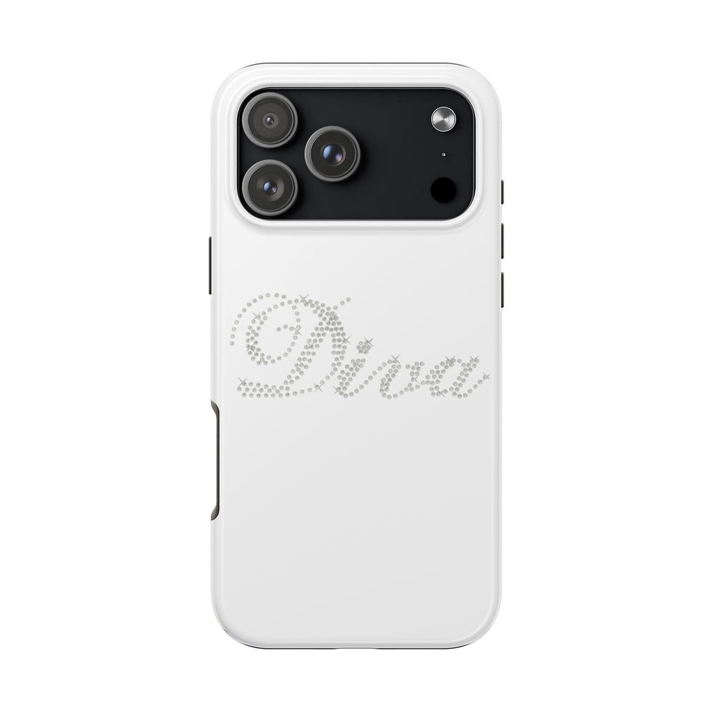 WHITE DIVA PHONE CASE