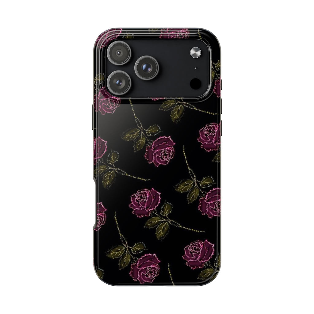 BLACK ROSES PHONE CASE
