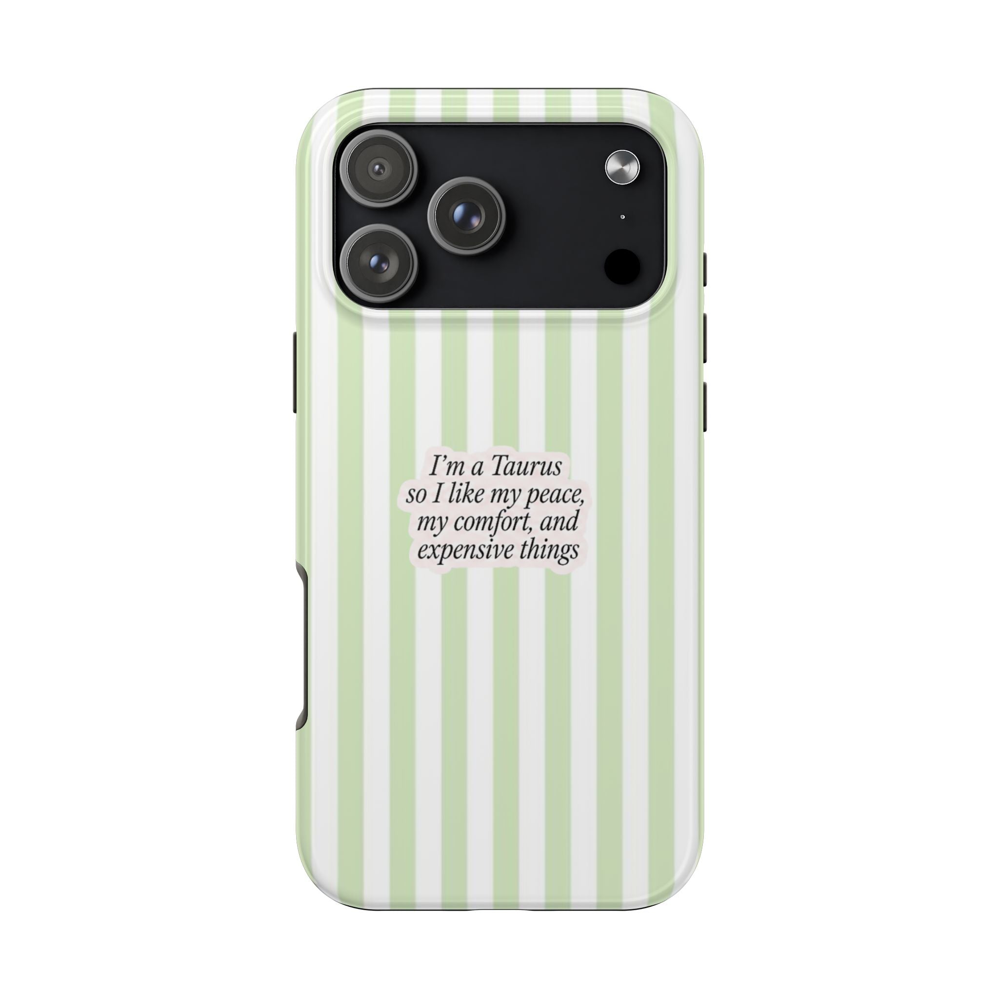 TAURUS STRIPES ZODIAC SIGN PHONE CASE