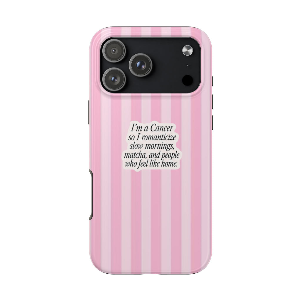 CANCER STRIPES ZODIAC SIGN PHONE CASE