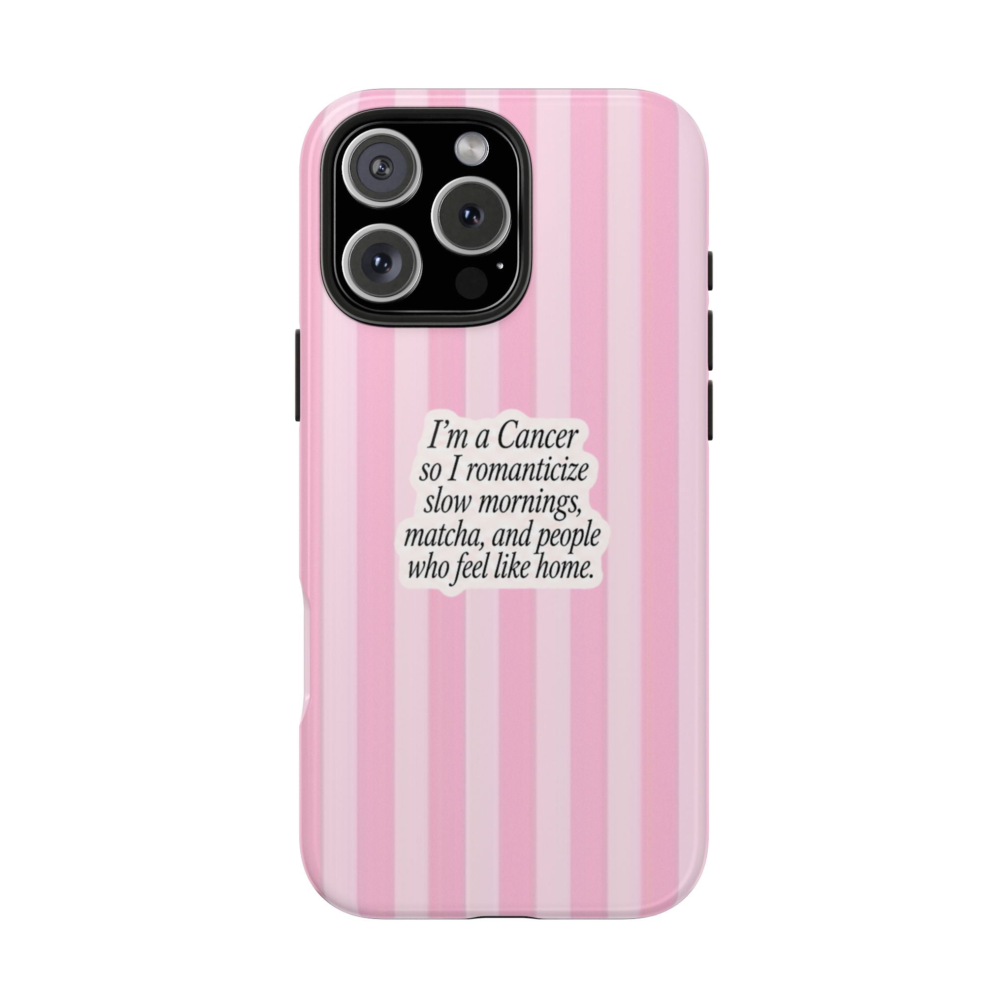 CANCER STRIPES ZODIAC SIGN PHONE CASE
