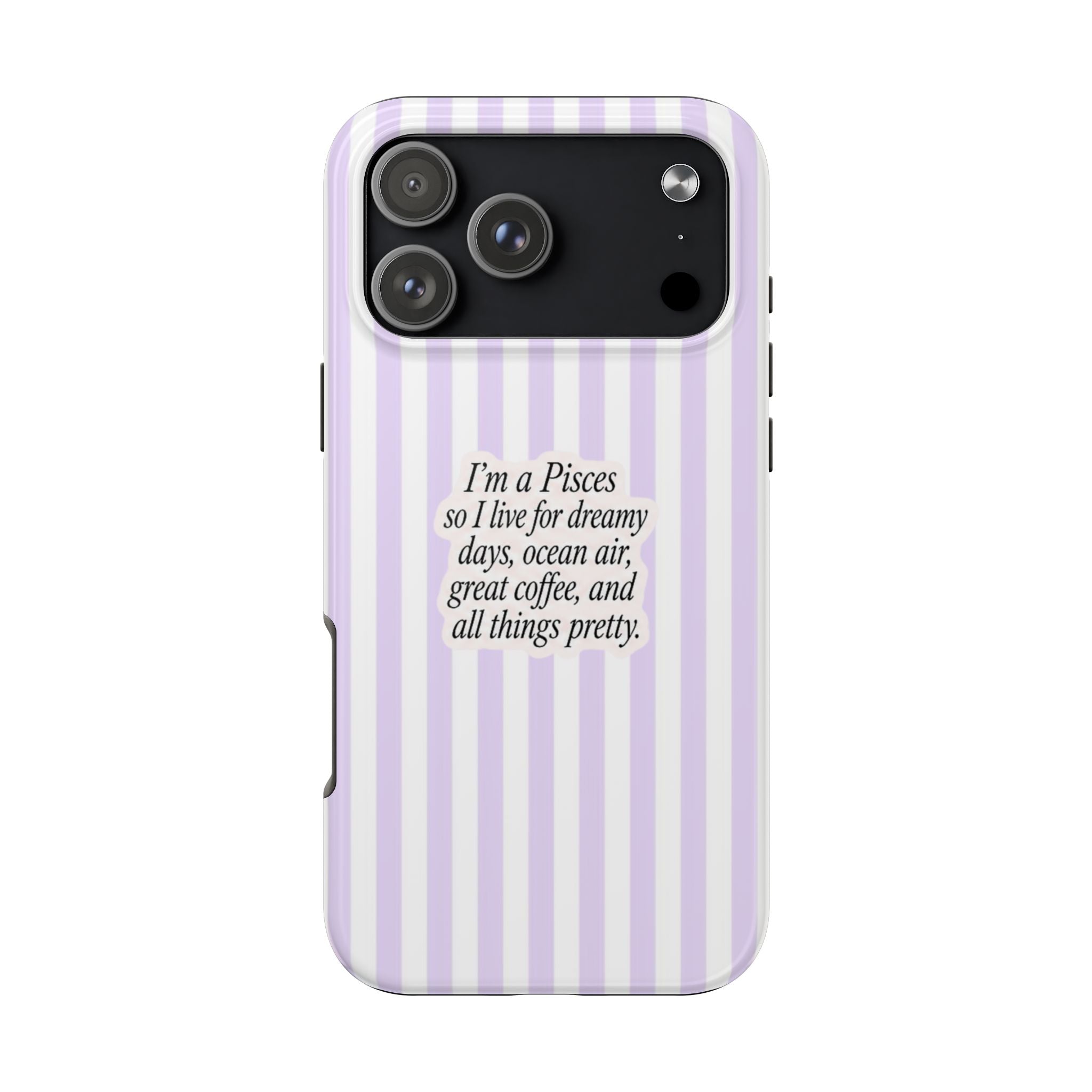 PISCES STRIPES ZODIAC SIGN PHONE CASE