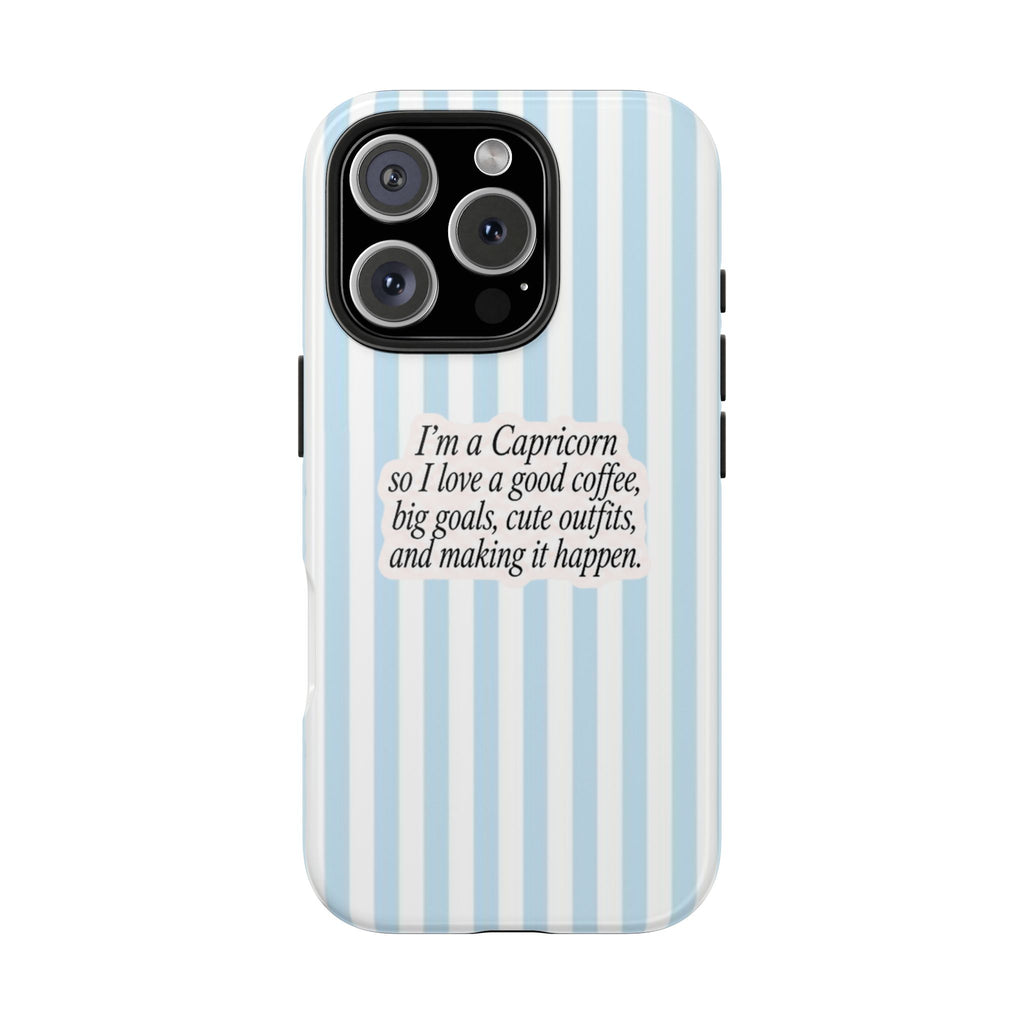 CAPRICORN STRIPES ZODIAC SIGN PHONE CASE