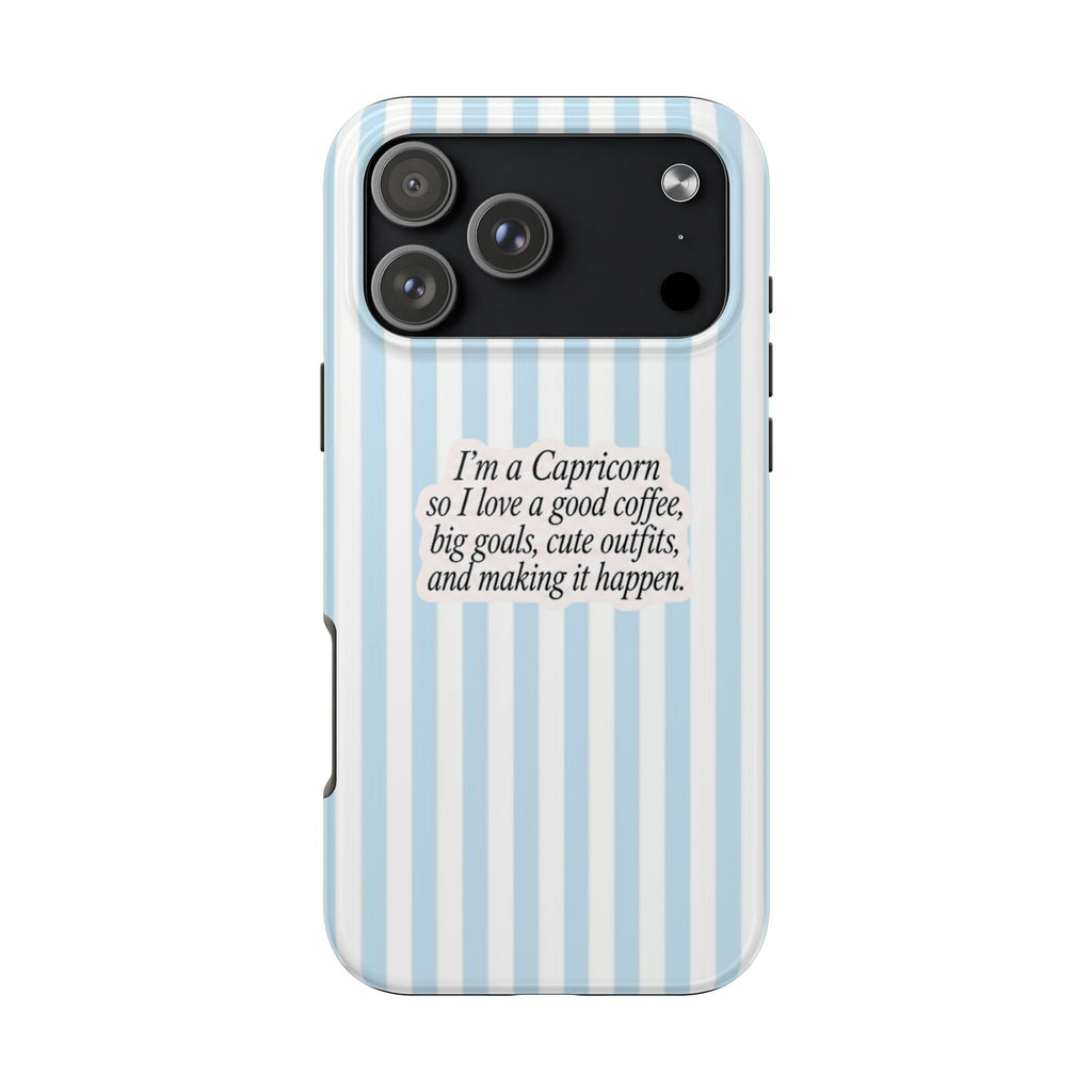 CAPRICORN STRIPES ZODIAC SIGN PHONE CASE