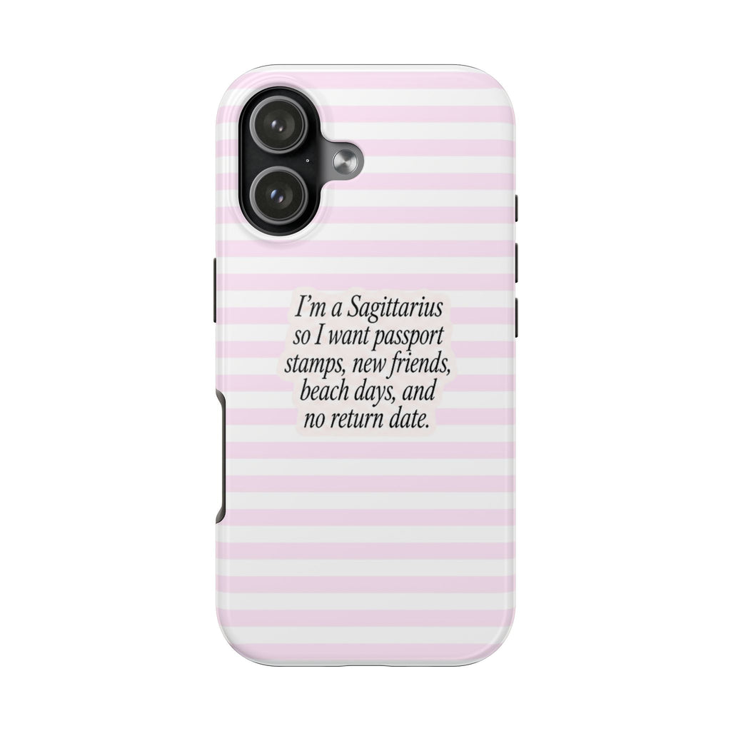 SAGITTARIUS STRIPES ZODIAC SIGN PHONE CASE