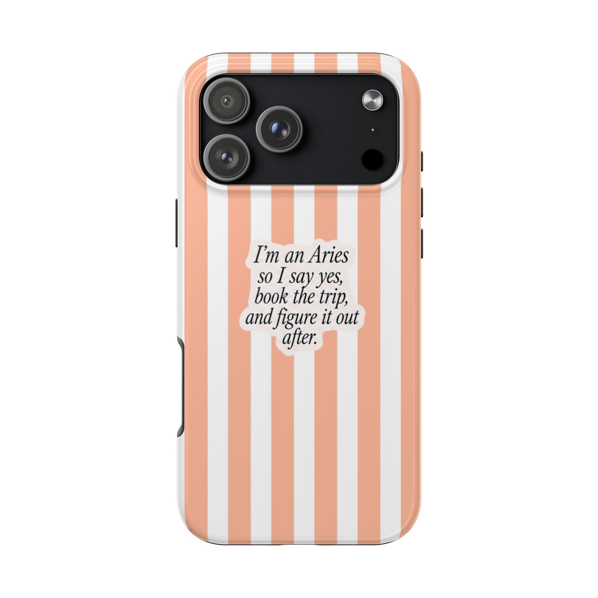 ARIES STRIPES ZODIAC SIGN PHONE CASE