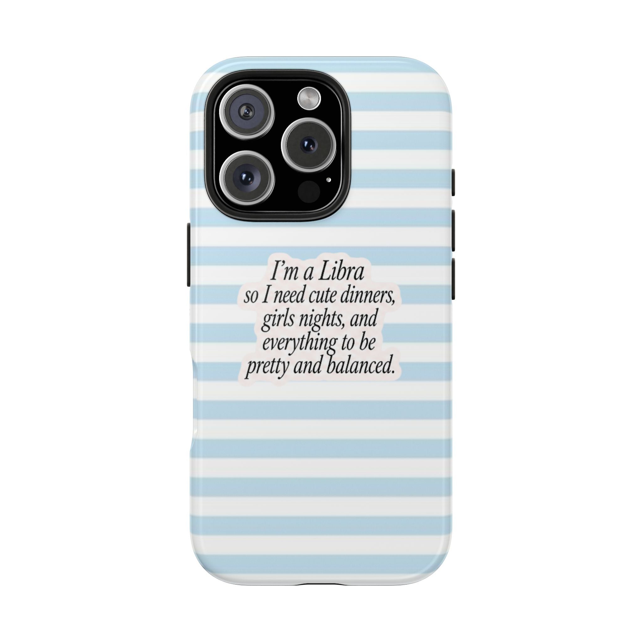 LIBRA STRIPES ZODIAC SIGN PHONE CASE