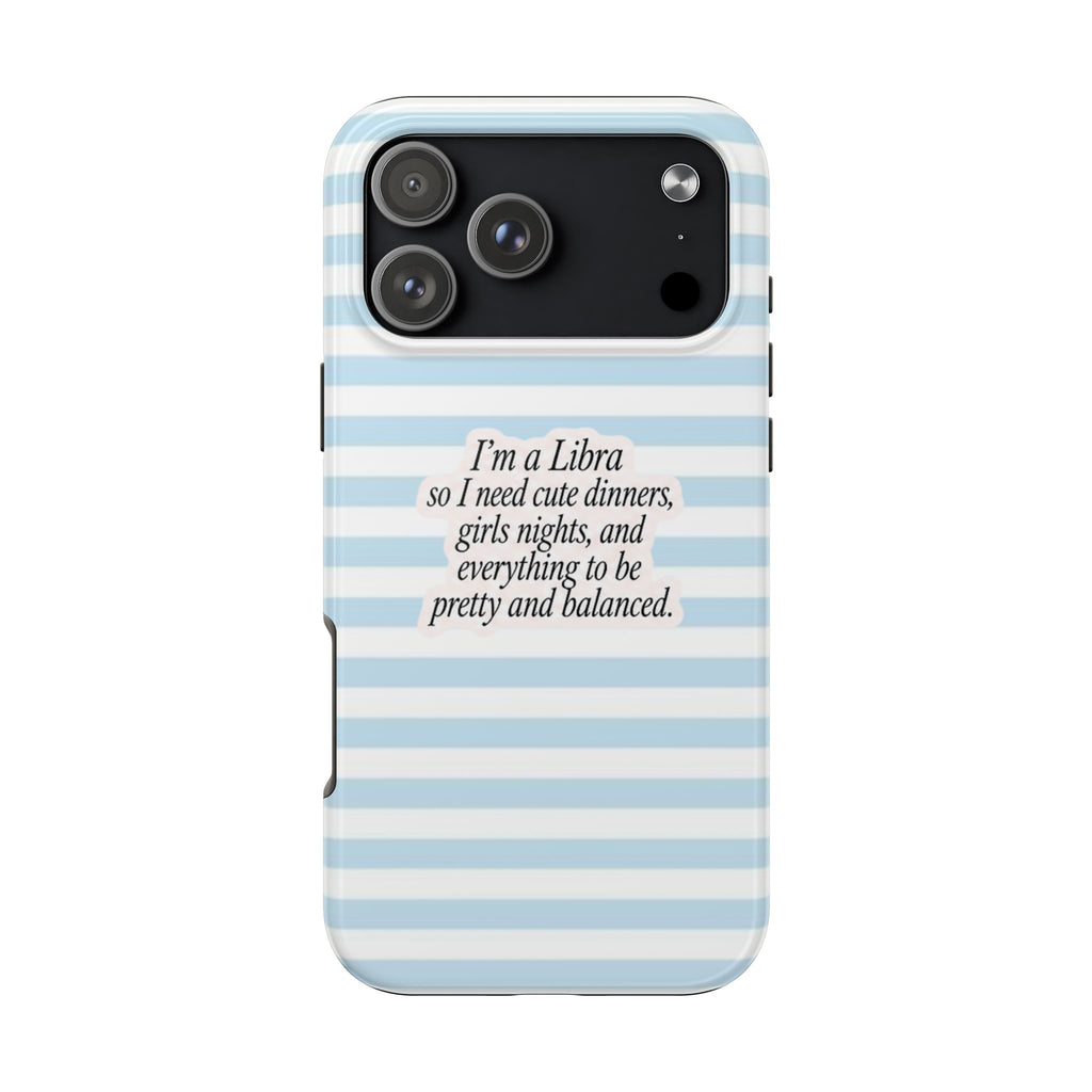 LIBRA STRIPES ZODIAC SIGN PHONE CASE