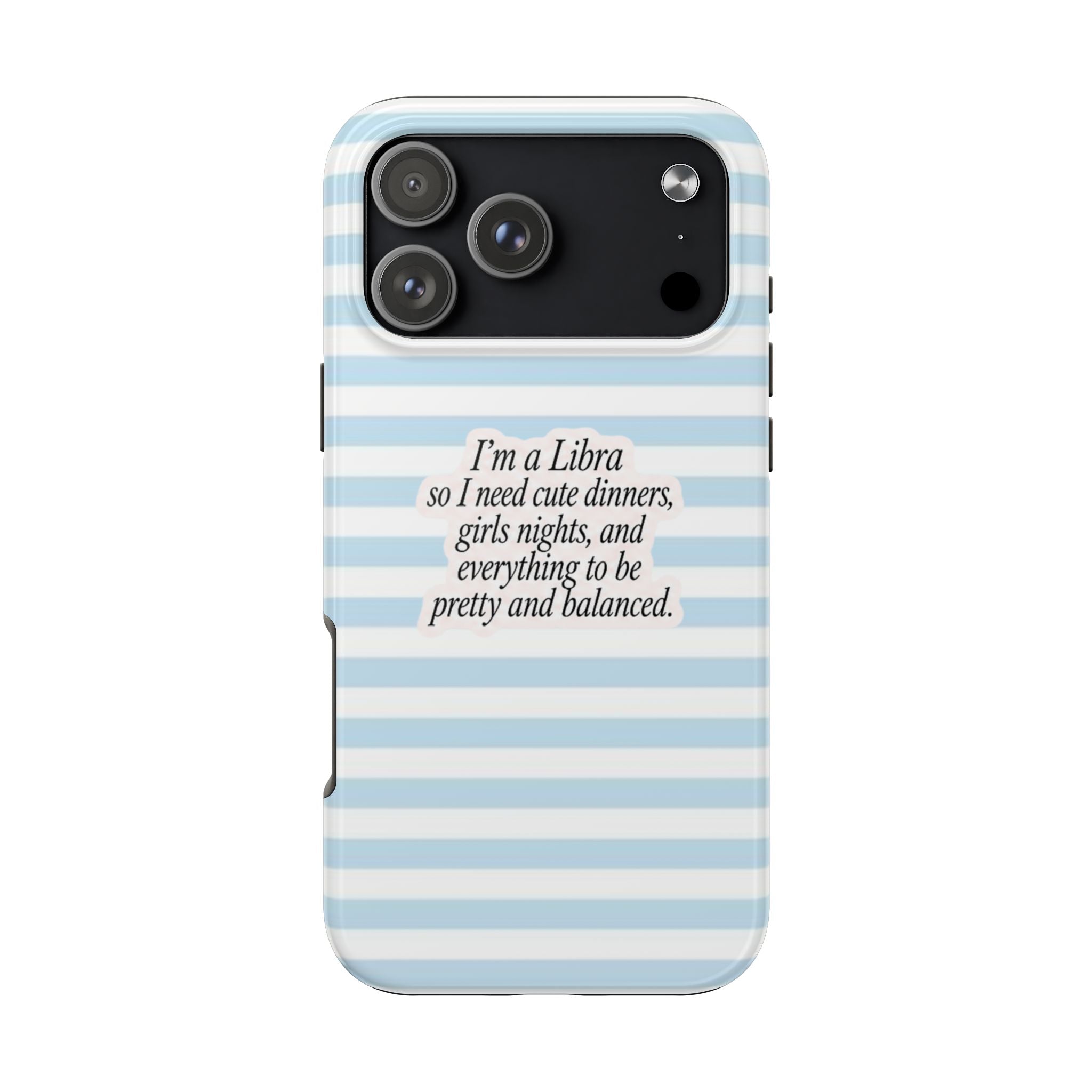 LIBRA STRIPES ZODIAC SIGN PHONE CASE