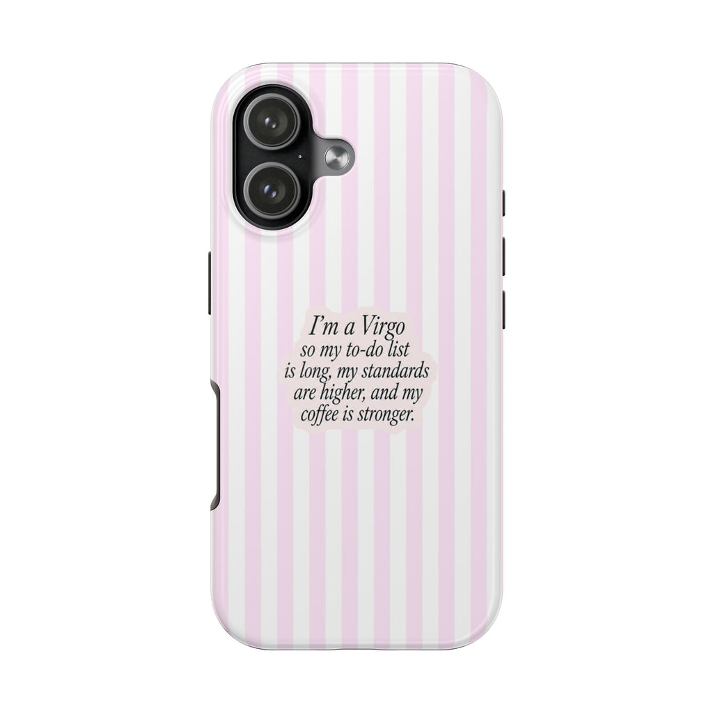 VIRGO STRIPES ZODIAC SIGN PHONE CASE