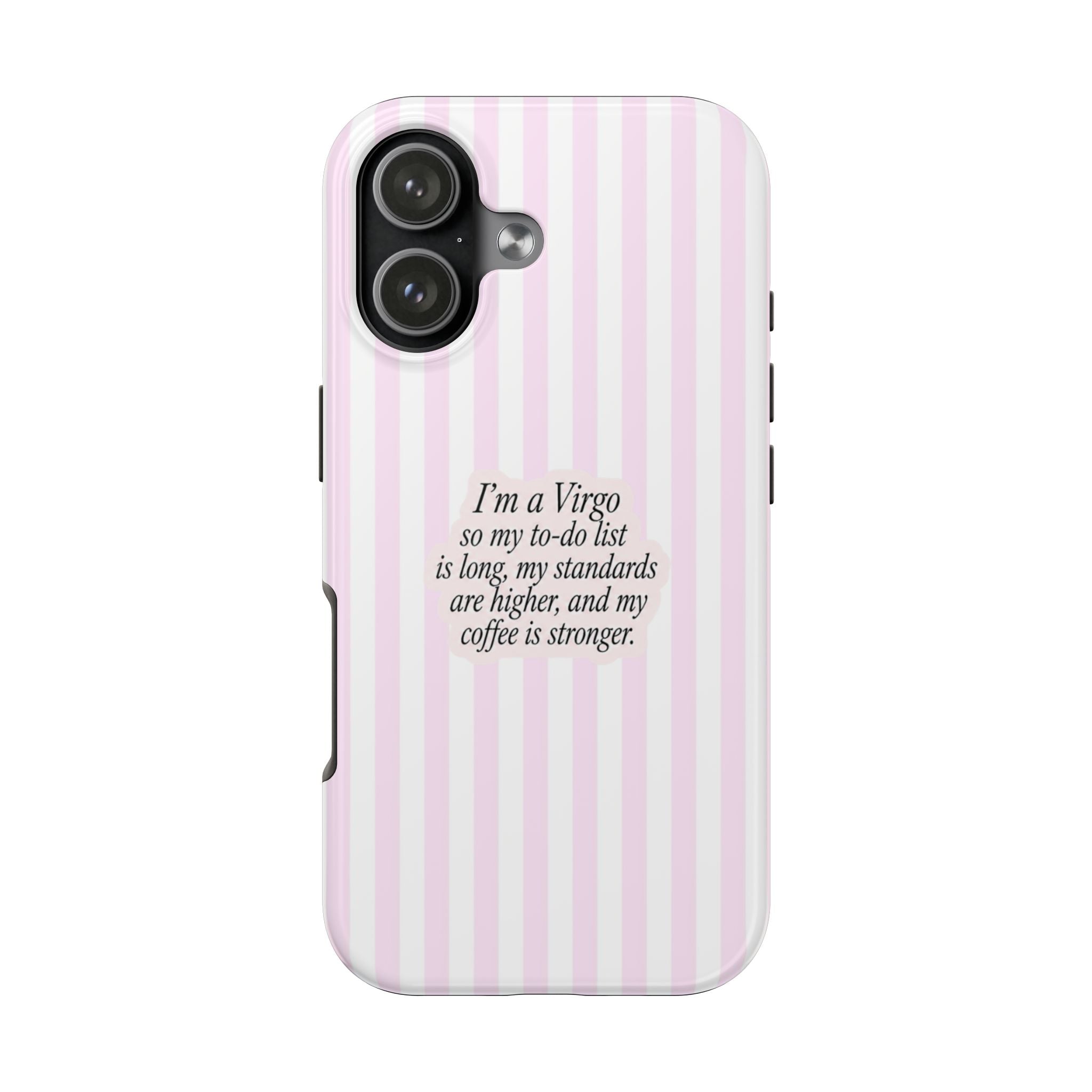 VIRGO STRIPES ZODIAC SIGN PHONE CASE